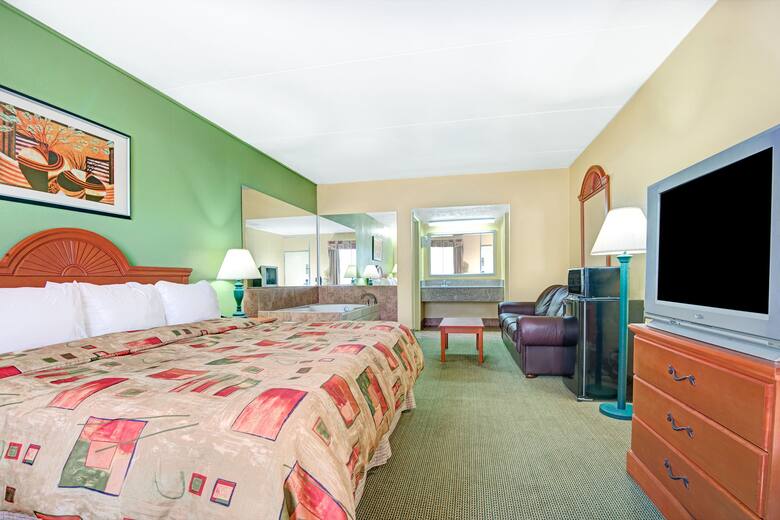Guest room at the Days Inn Nashville- Airport in Nashville, Tennessee