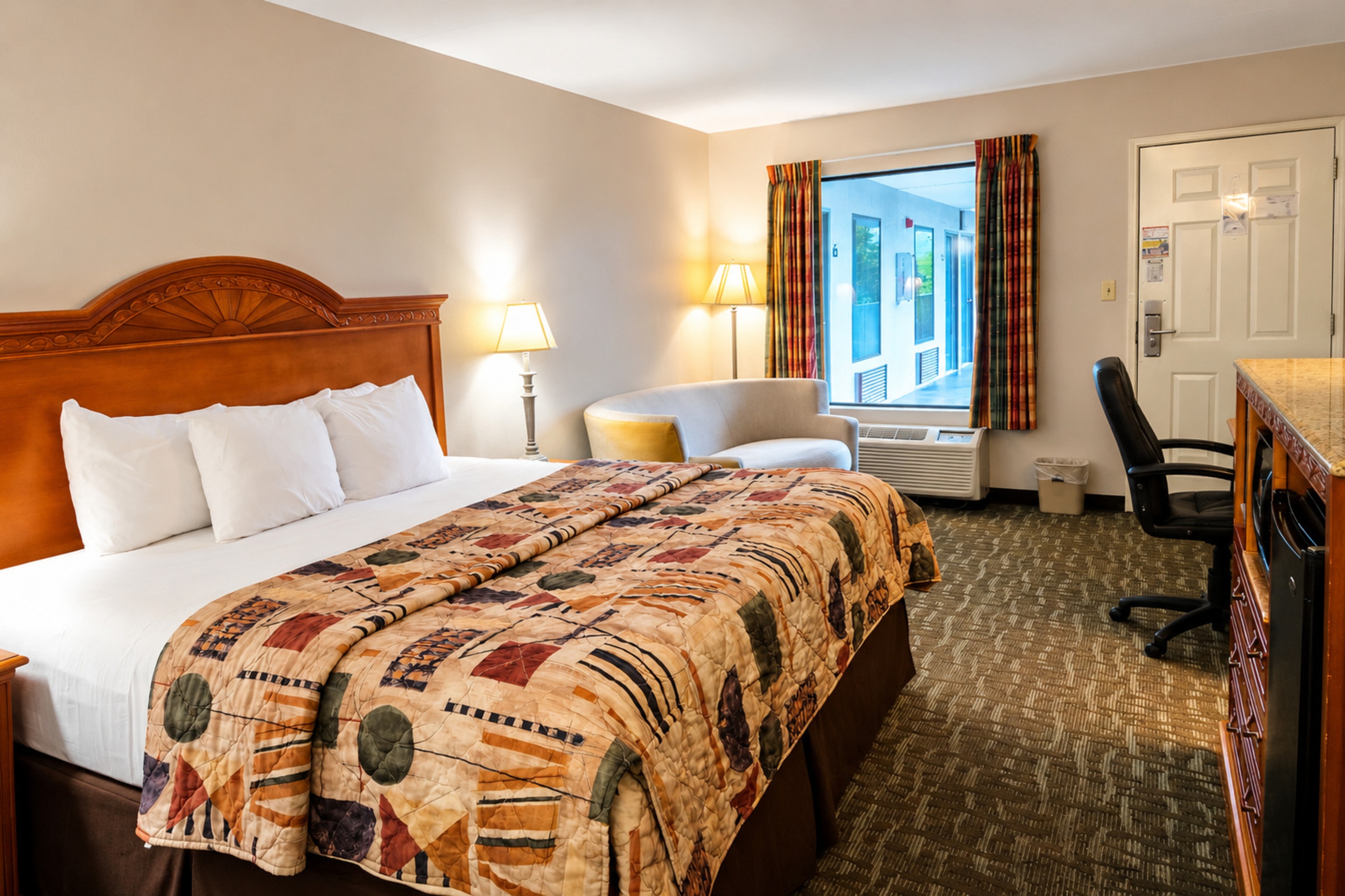 Guest room at the Days Inn by Wyndham Apple Valley Pigeon Forge/Sevierville in Sevierville, Tennessee