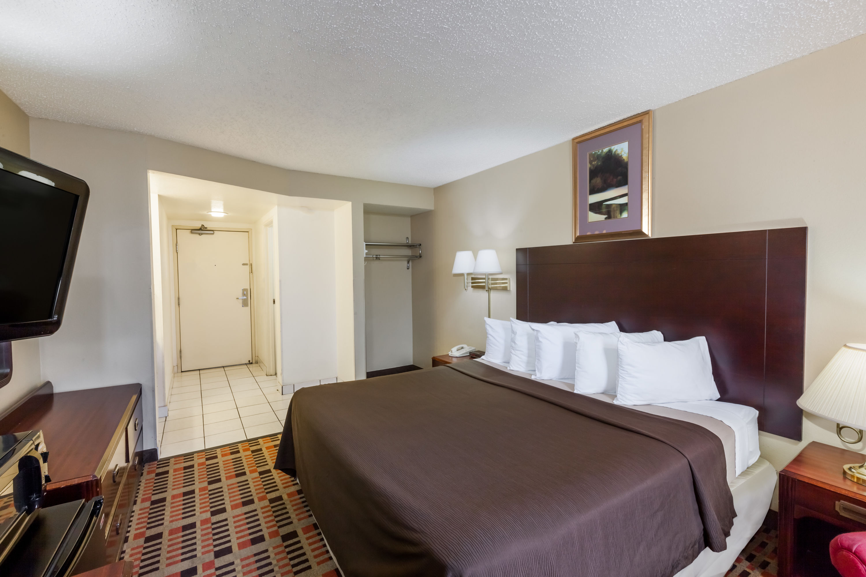 Guest room at the Days Inn by Wyndham Amarillo East in Amarillo, Texas