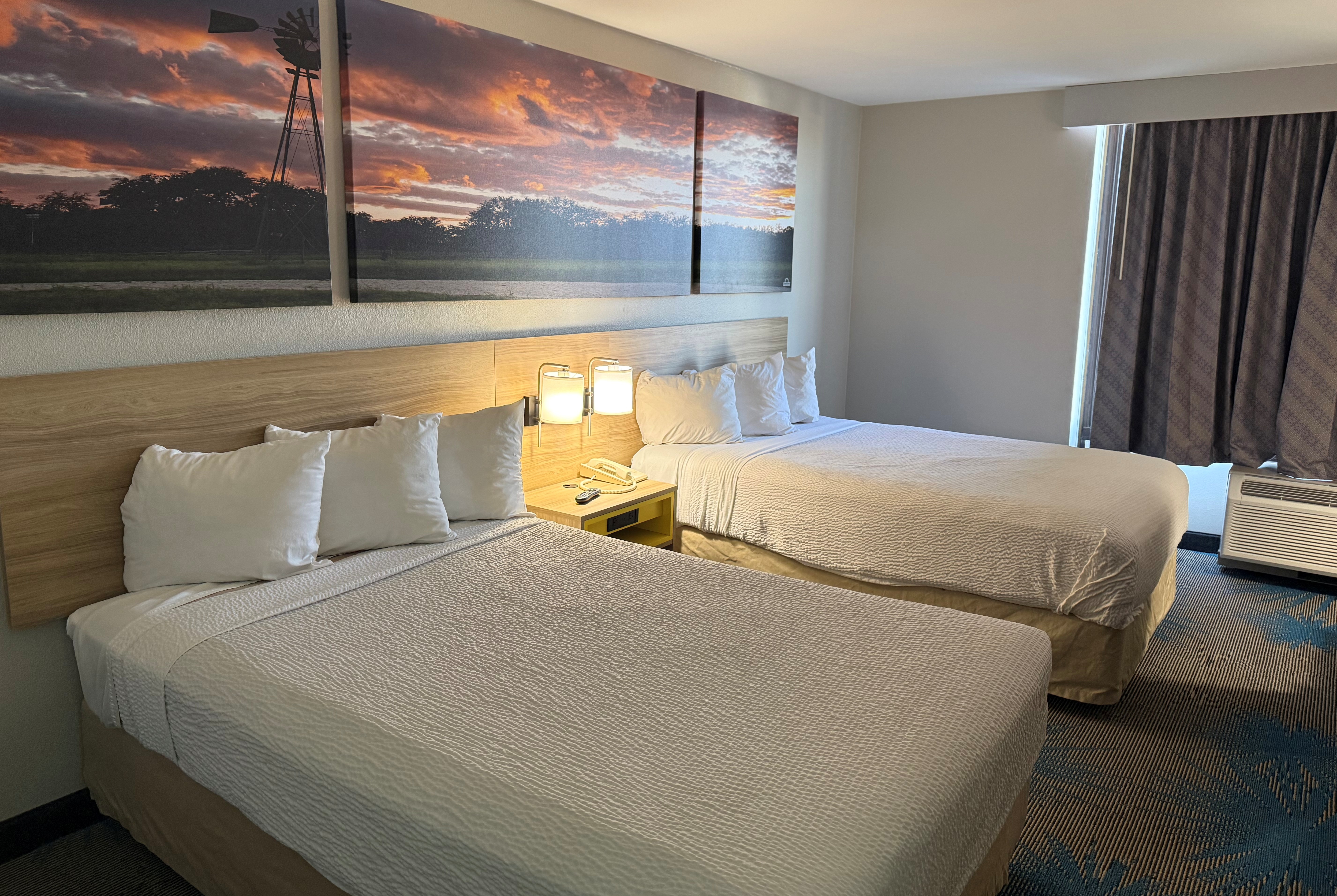 Guest room at the Days Inn by Wyndham Amarillo East in Amarillo, Texas