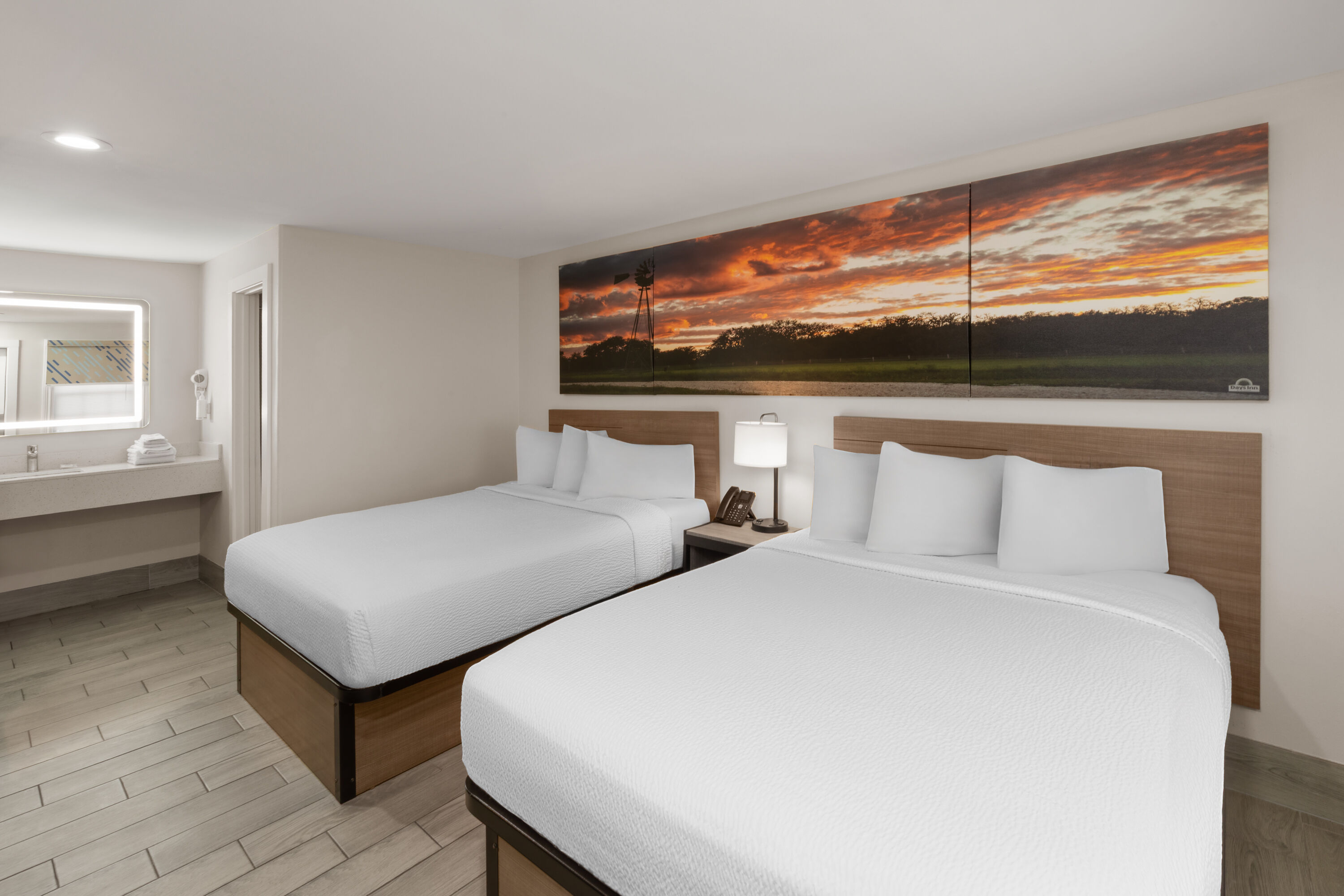 Guest room at the Days Inn by Wyndham Aransas Pass in Aransas Pass, Texas