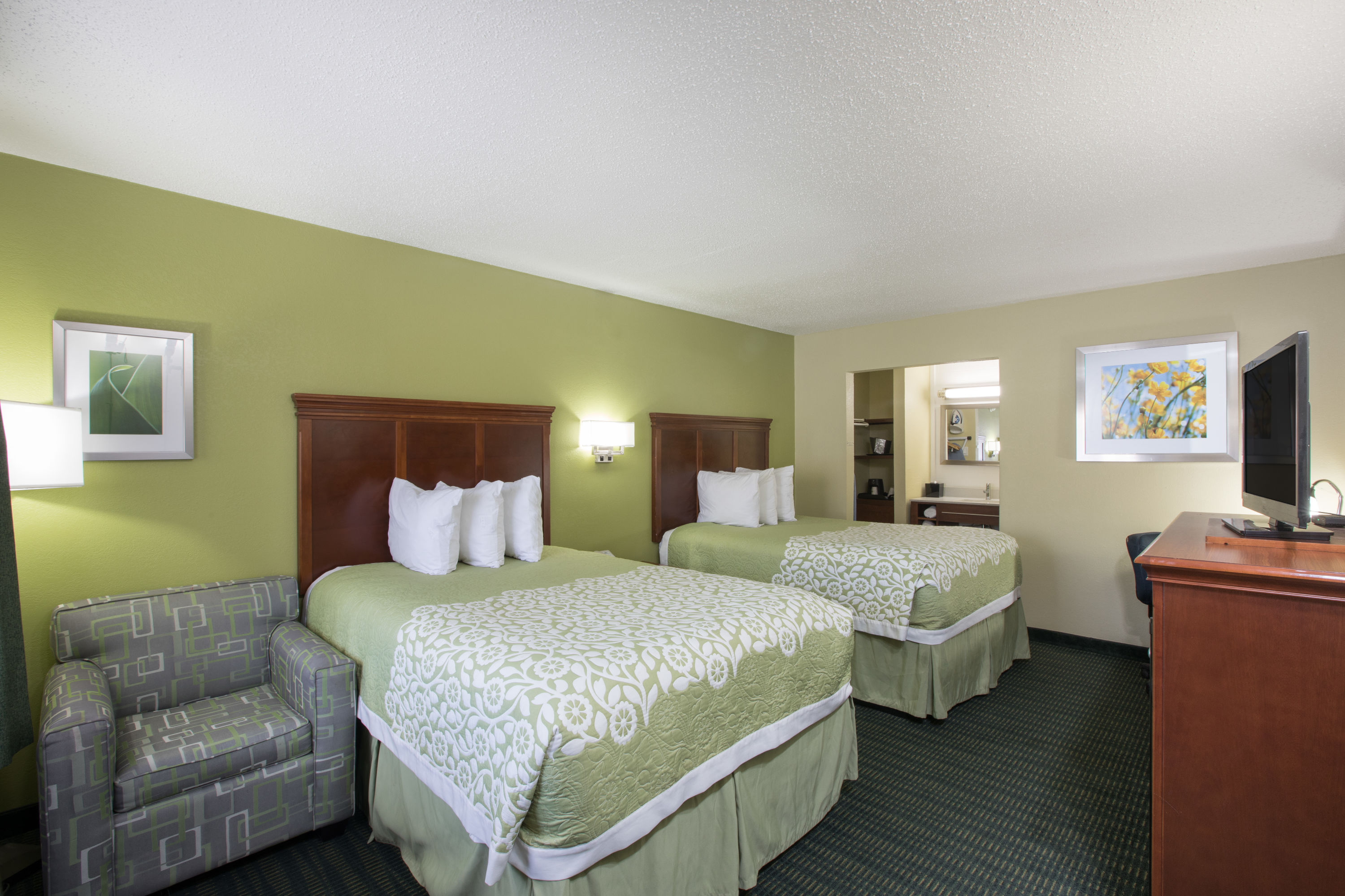 Guest room at the Days Inn & Suites by Wyndham Big Spring in Big Spring, Texas