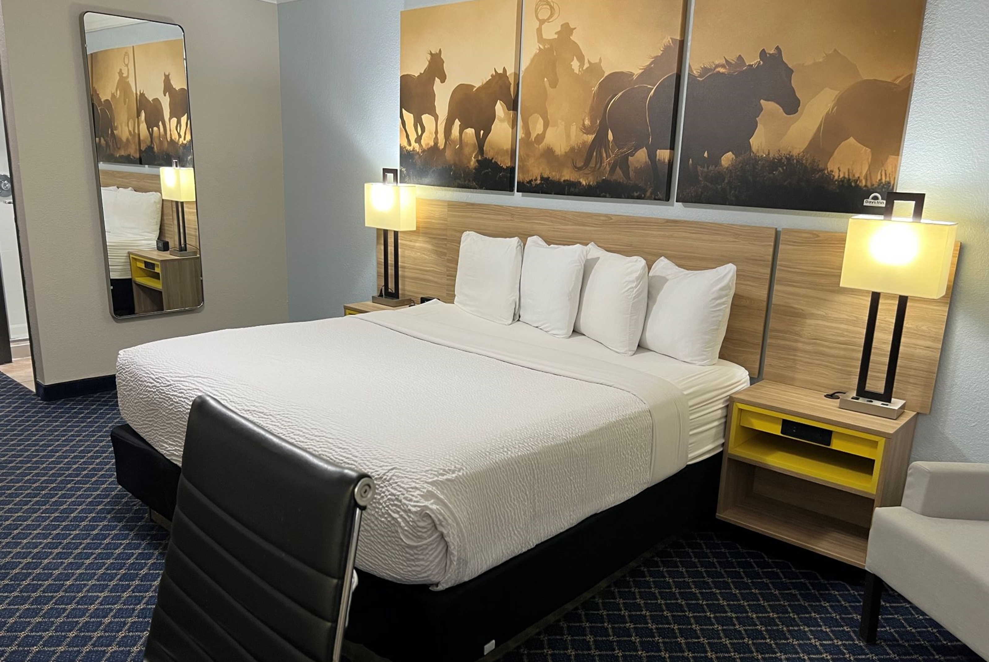 Guest room at the Days Inn by Wyndham Dalhart in Dalhart, Texas