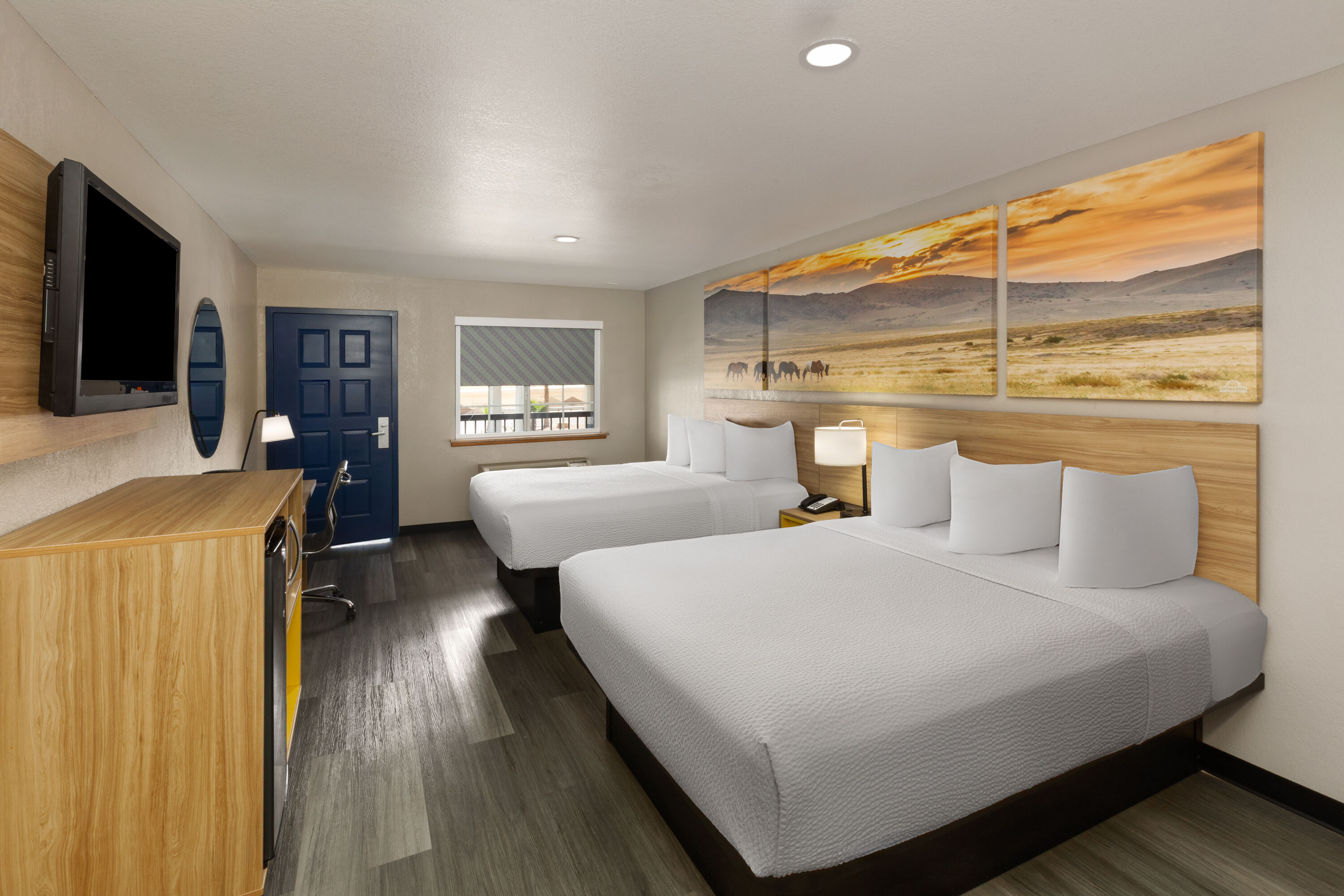 Guest room at the Days Inn by Wyndham El Paso West in El Paso, Texas