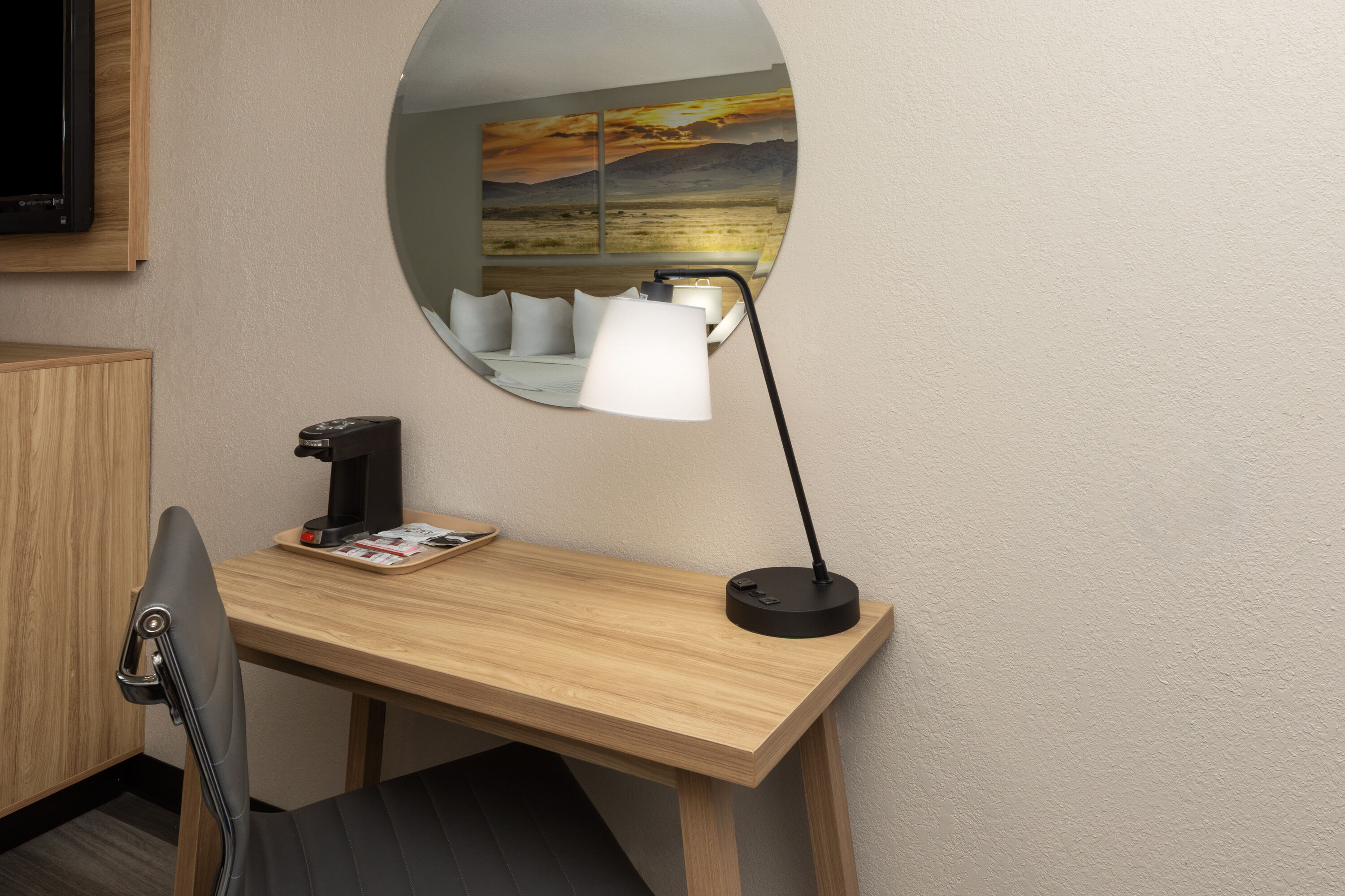 Guest room at the Days Inn by Wyndham El Paso West in El Paso, Texas