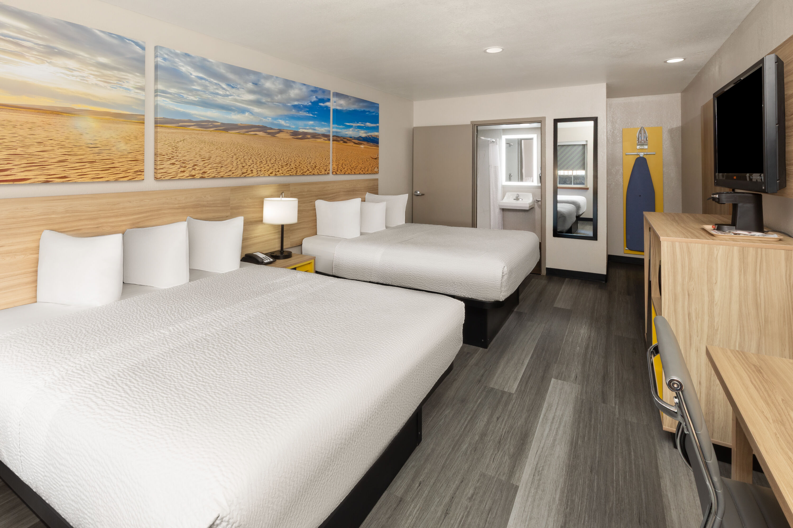 Guest room at the Days Inn by Wyndham El Paso West in El Paso, Texas