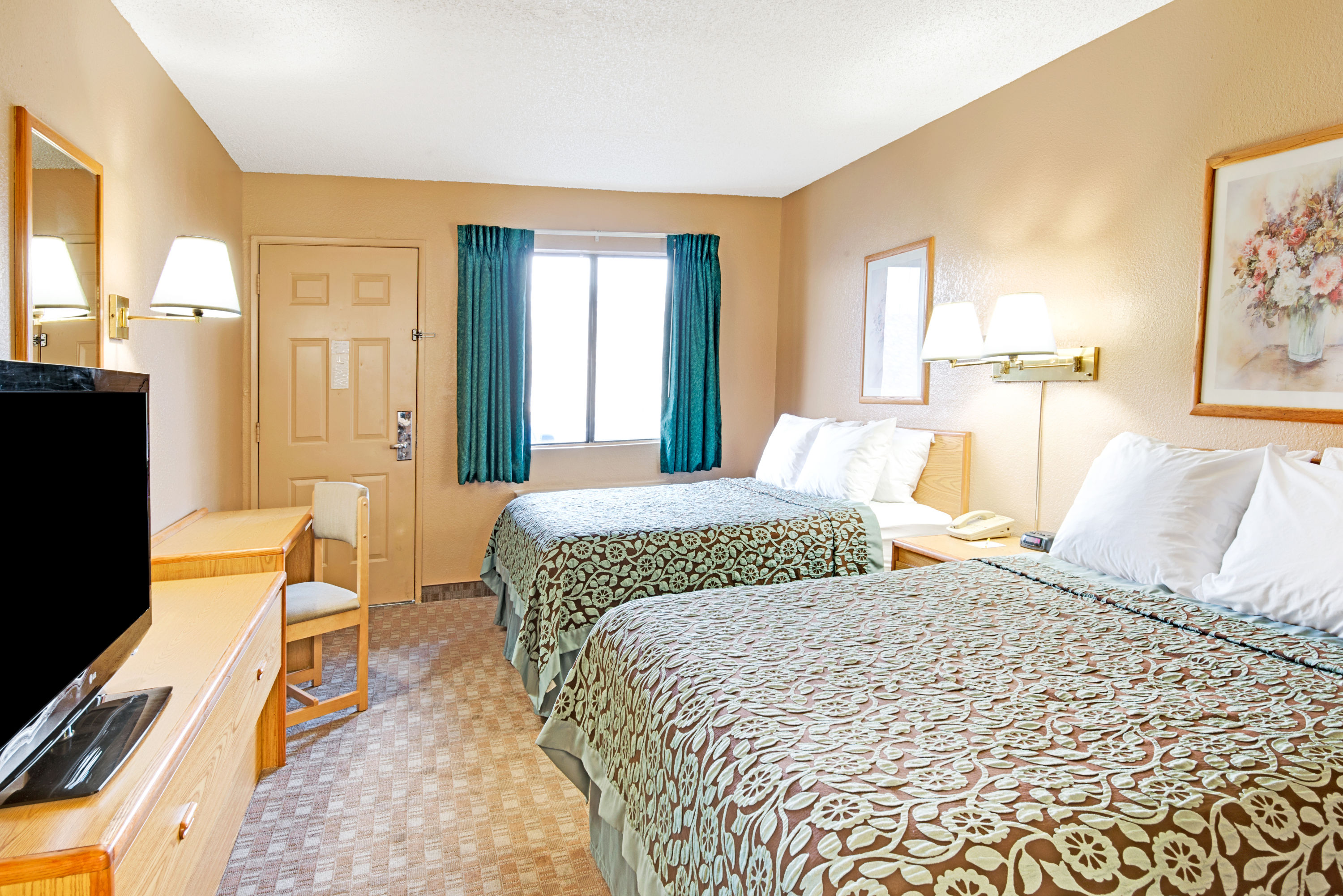 Guest room at the Days Inn by Wyndham El Paso Airport East in El Paso, Texas