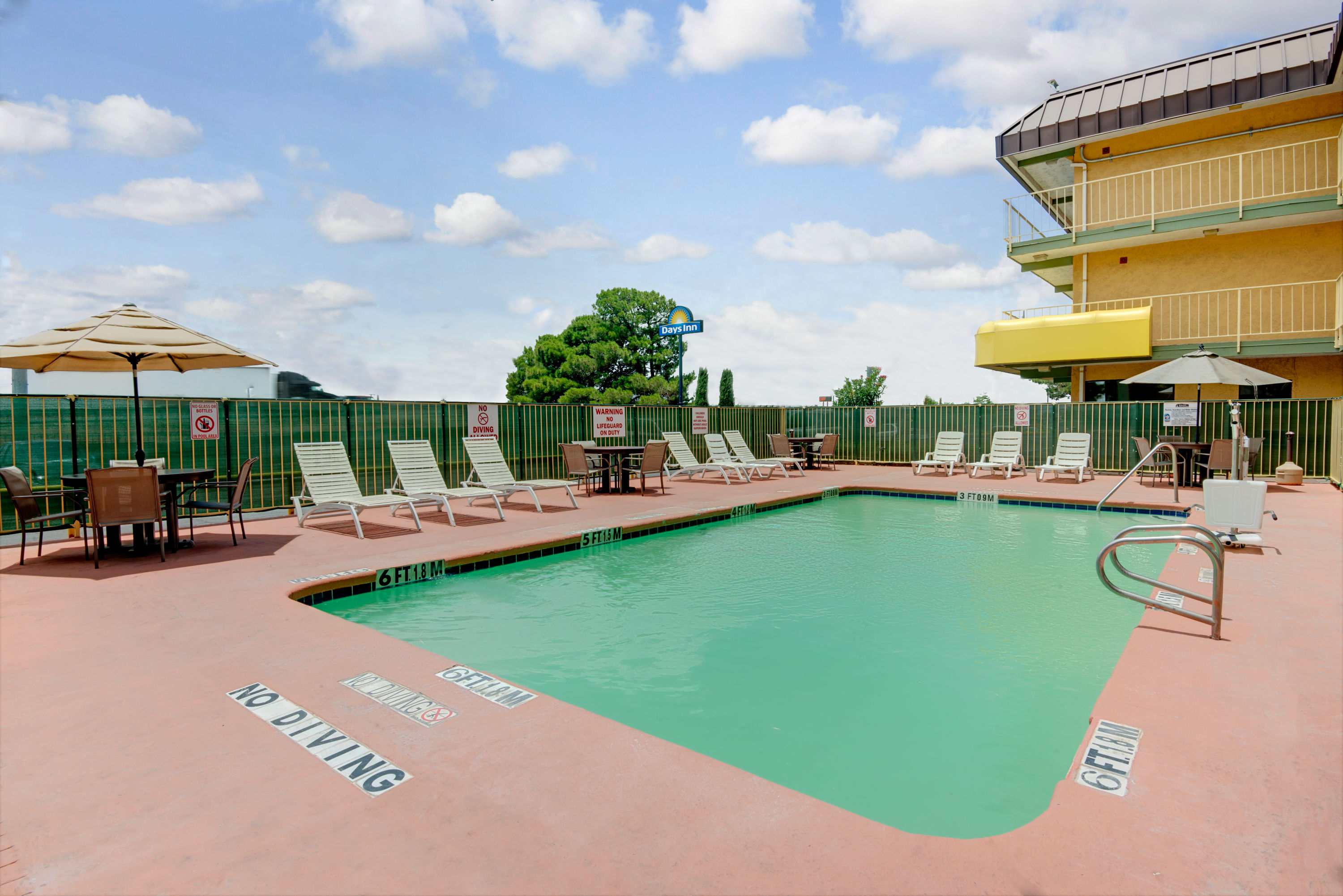 Pool at the Days Inn by Wyndham El Paso Airport East in El Paso, Texas