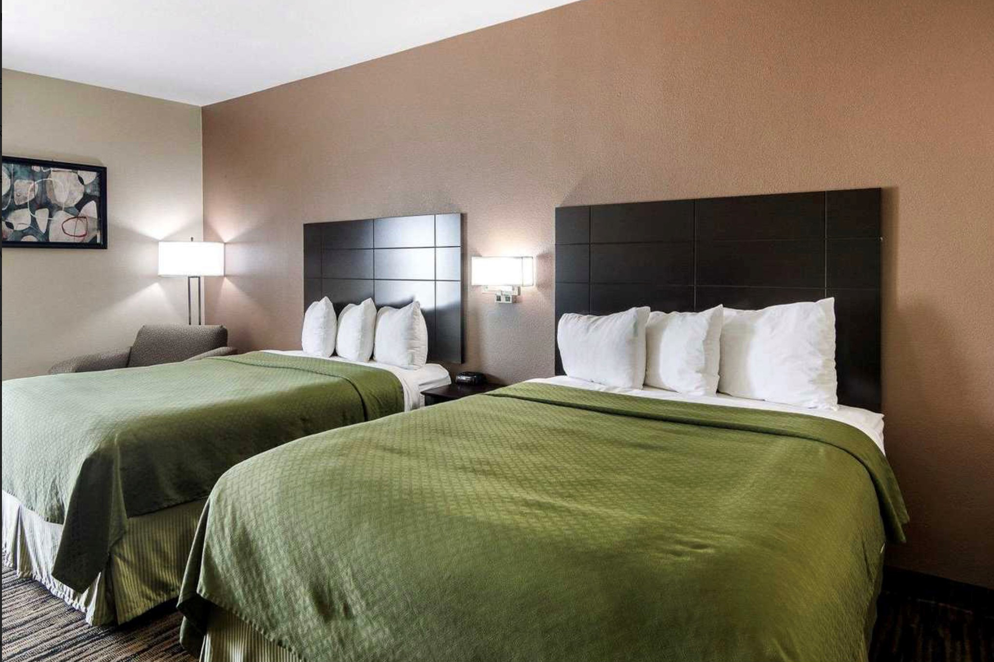 Guest room at the Days Inn by Wyndham Fort Worth North / Fossil Creek in Fort Worth, Texas