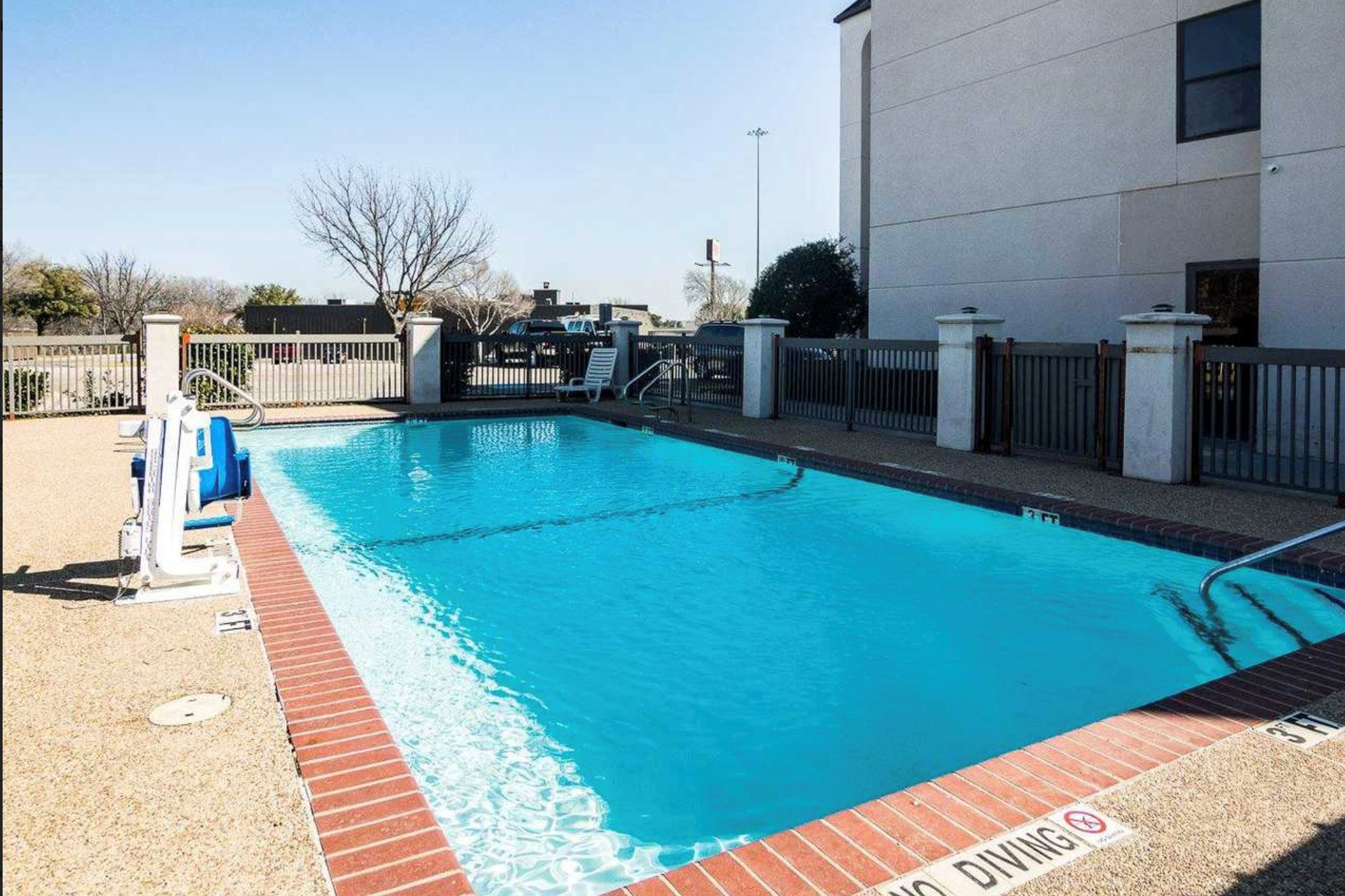 Pool at the Days Inn by Wyndham Fort Worth North / Fossil Creek in Fort Worth, Texas