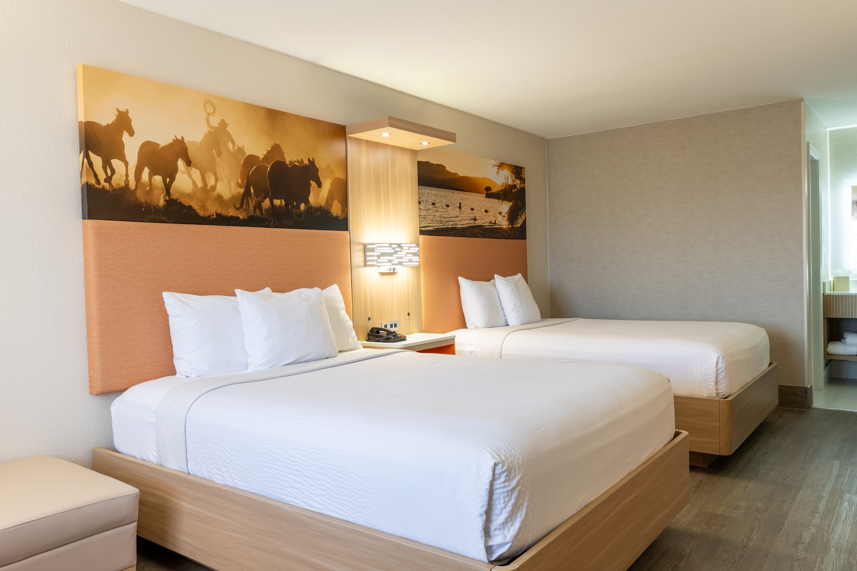 Guest room at the Days Inn by Wyndham Granbury in Granbury, Texas