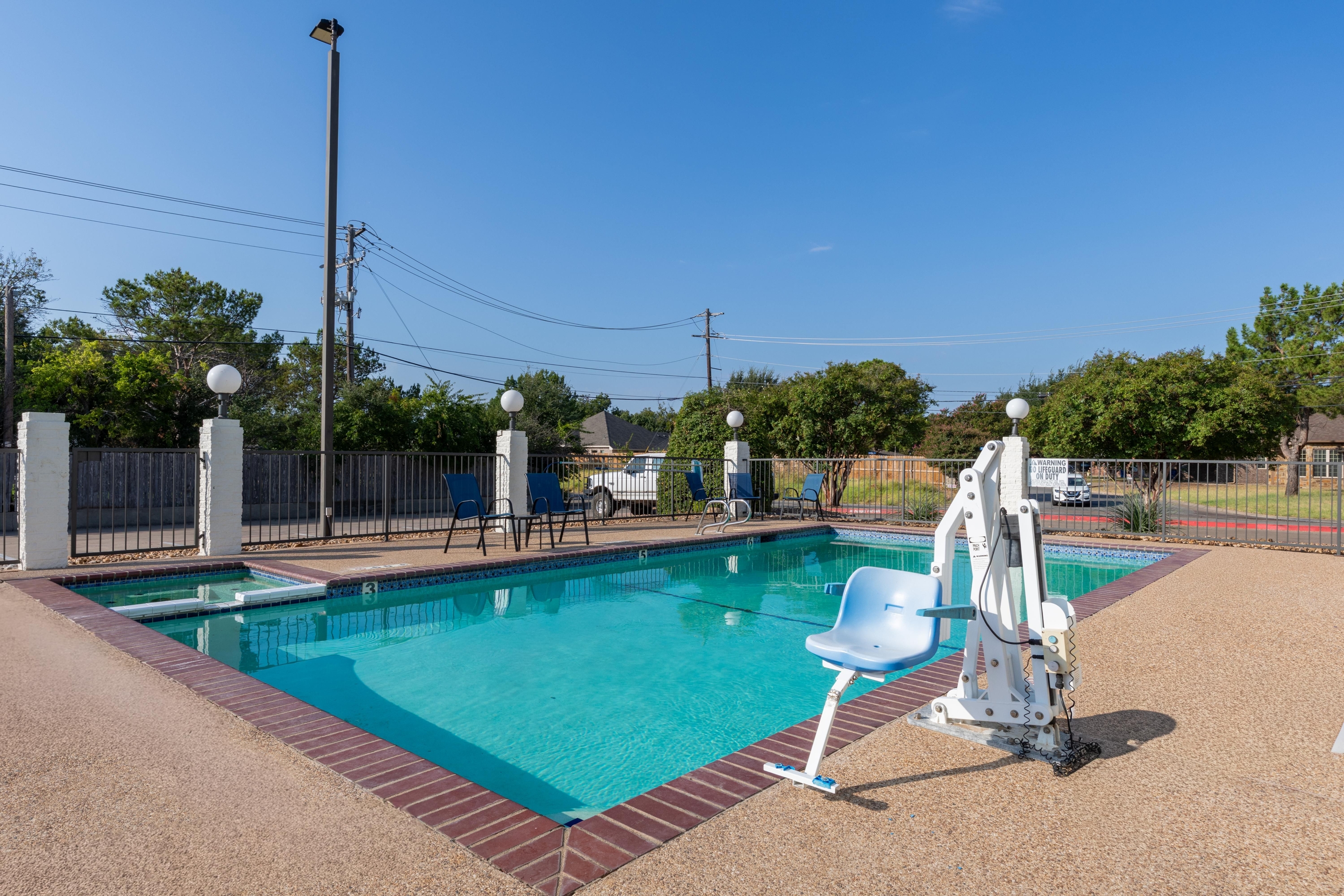 Pool at the Days Inn by Wyndham Granbury in Granbury, Texas
