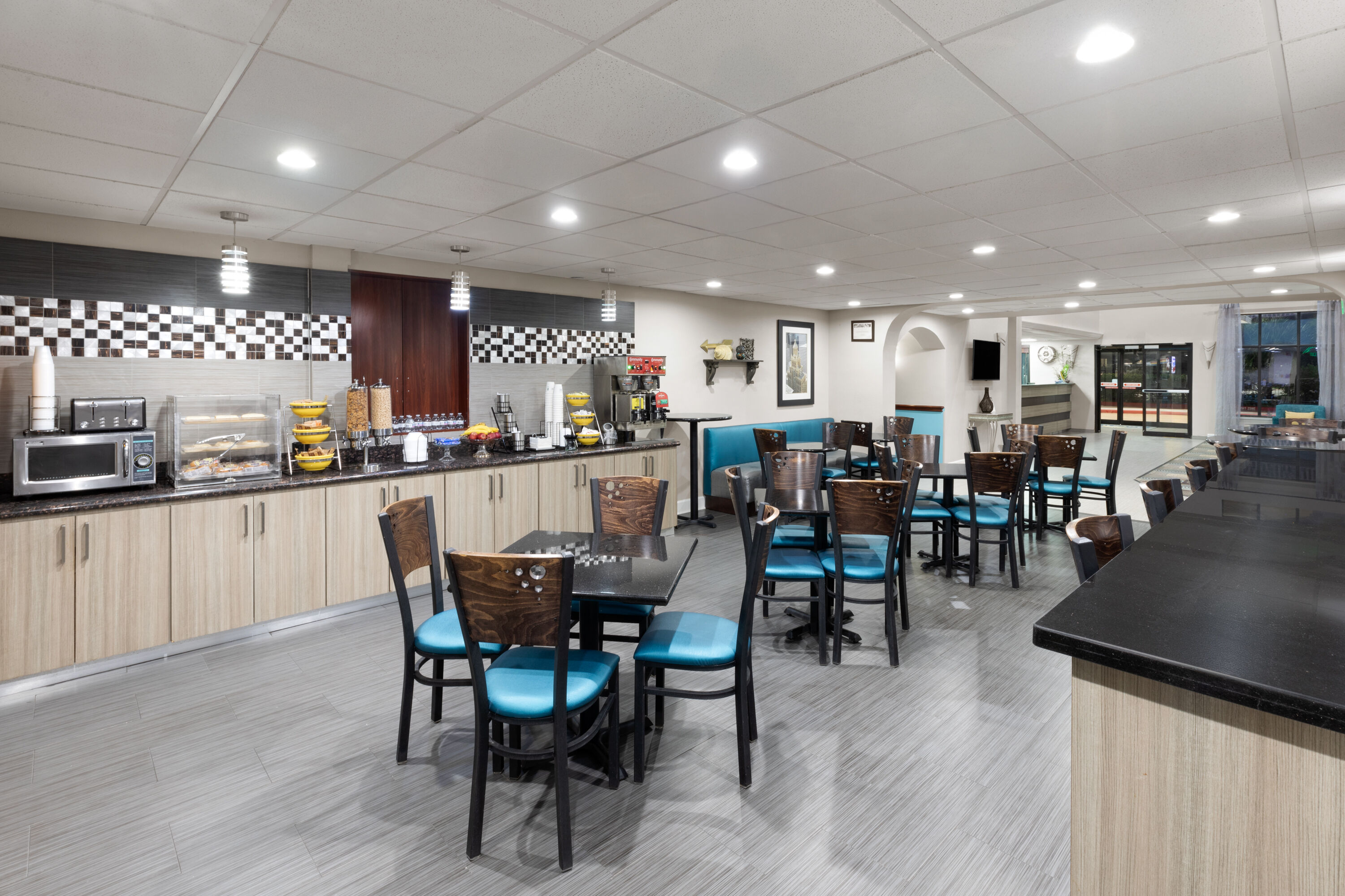 Free breakfast at Days Inn & Suites by Wyndham Sam Houston Tollway in Houston, Texas