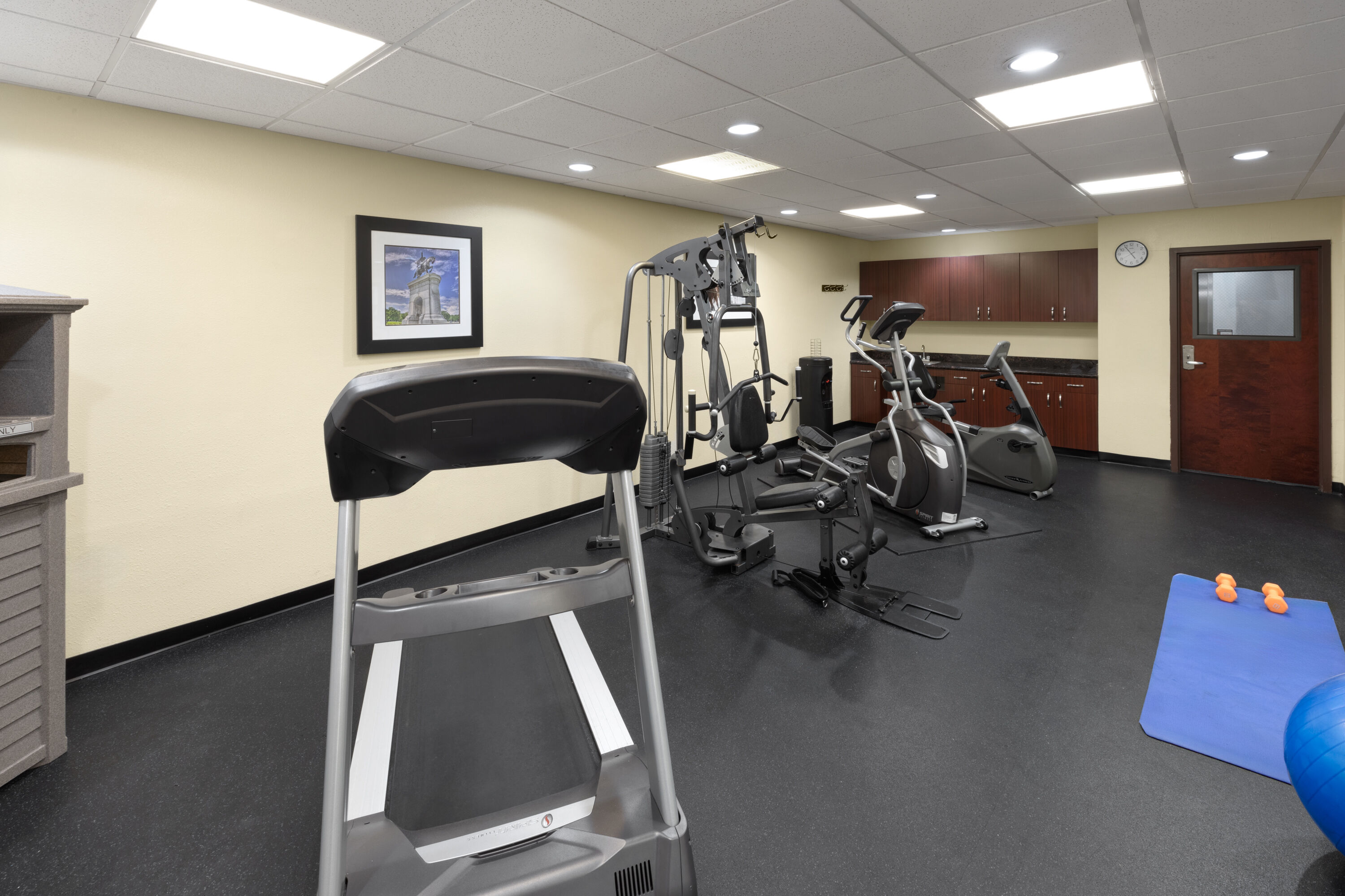 Fitness room at Days Inn & Suites by Wyndham Sam Houston Tollway in Houston, Texas