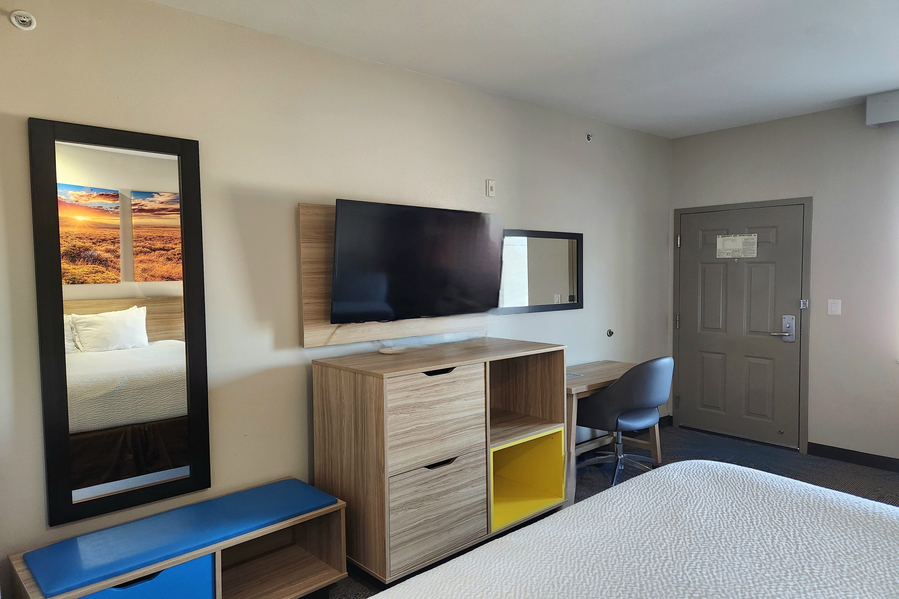 Guest room feature at the Days Inn & Suites by Wyndham Katy in Katy, Texas