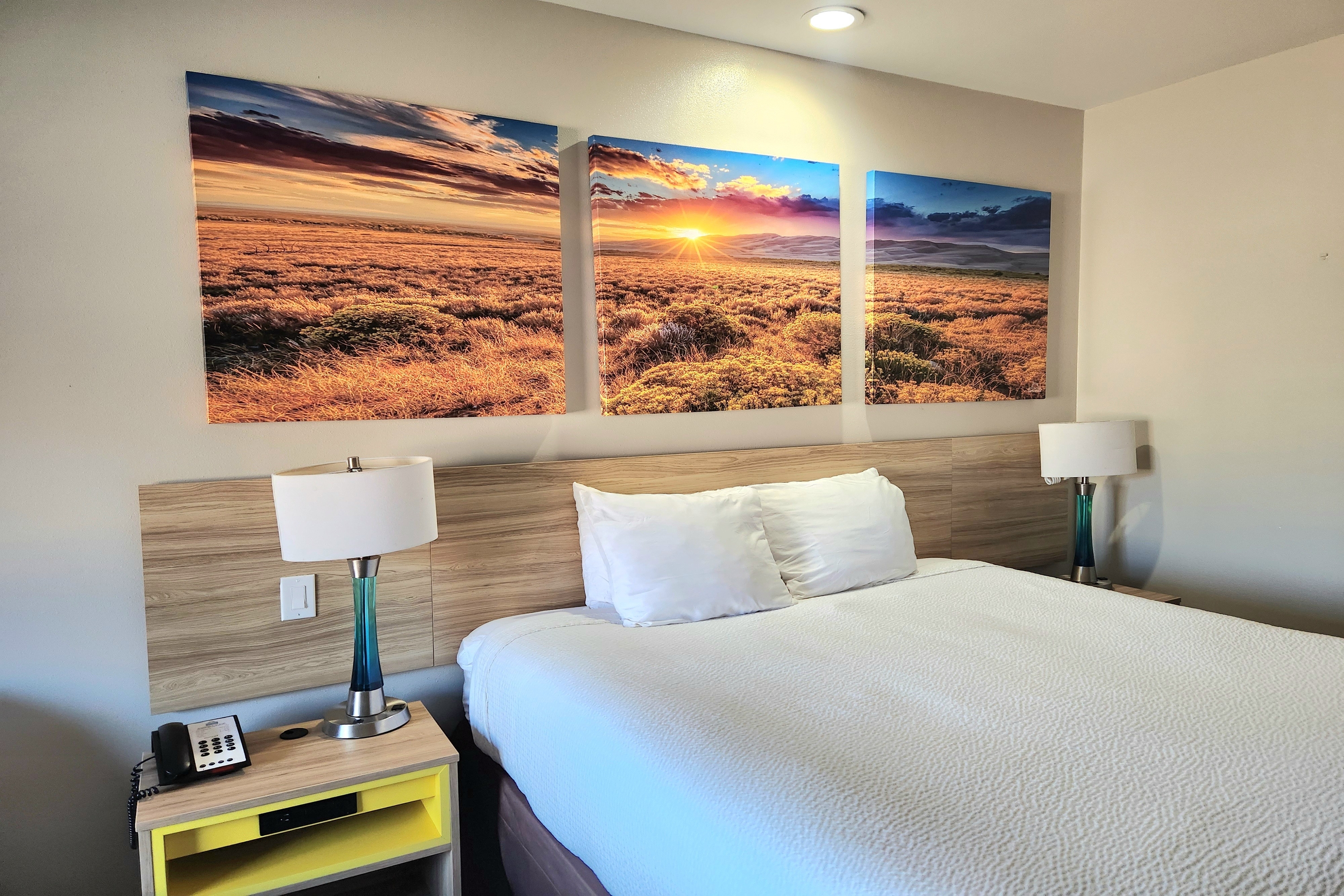 Guest room at the Days Inn & Suites by Wyndham Katy in Katy, Texas