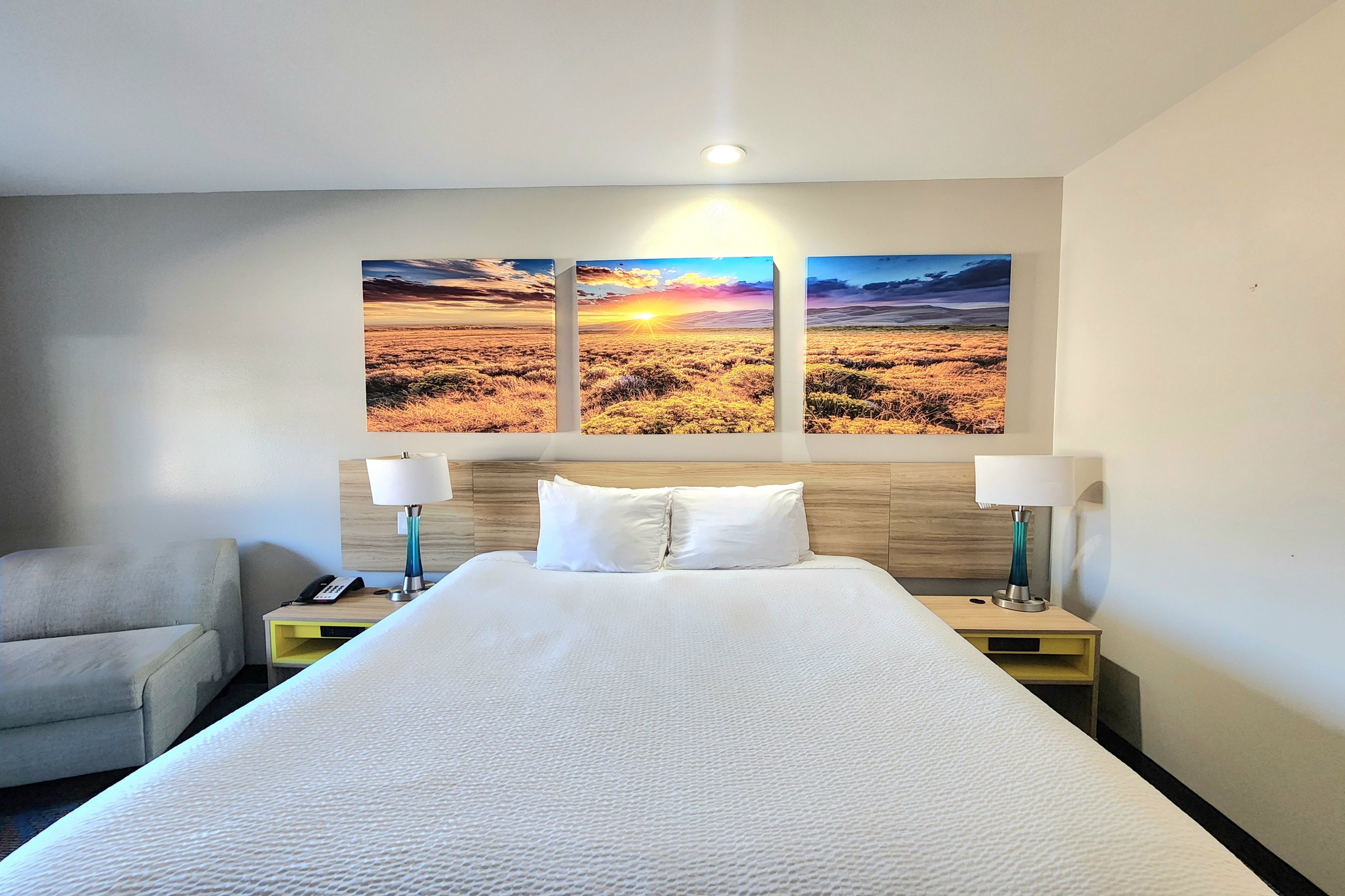 Guest room at the Days Inn & Suites by Wyndham Katy in Katy, Texas