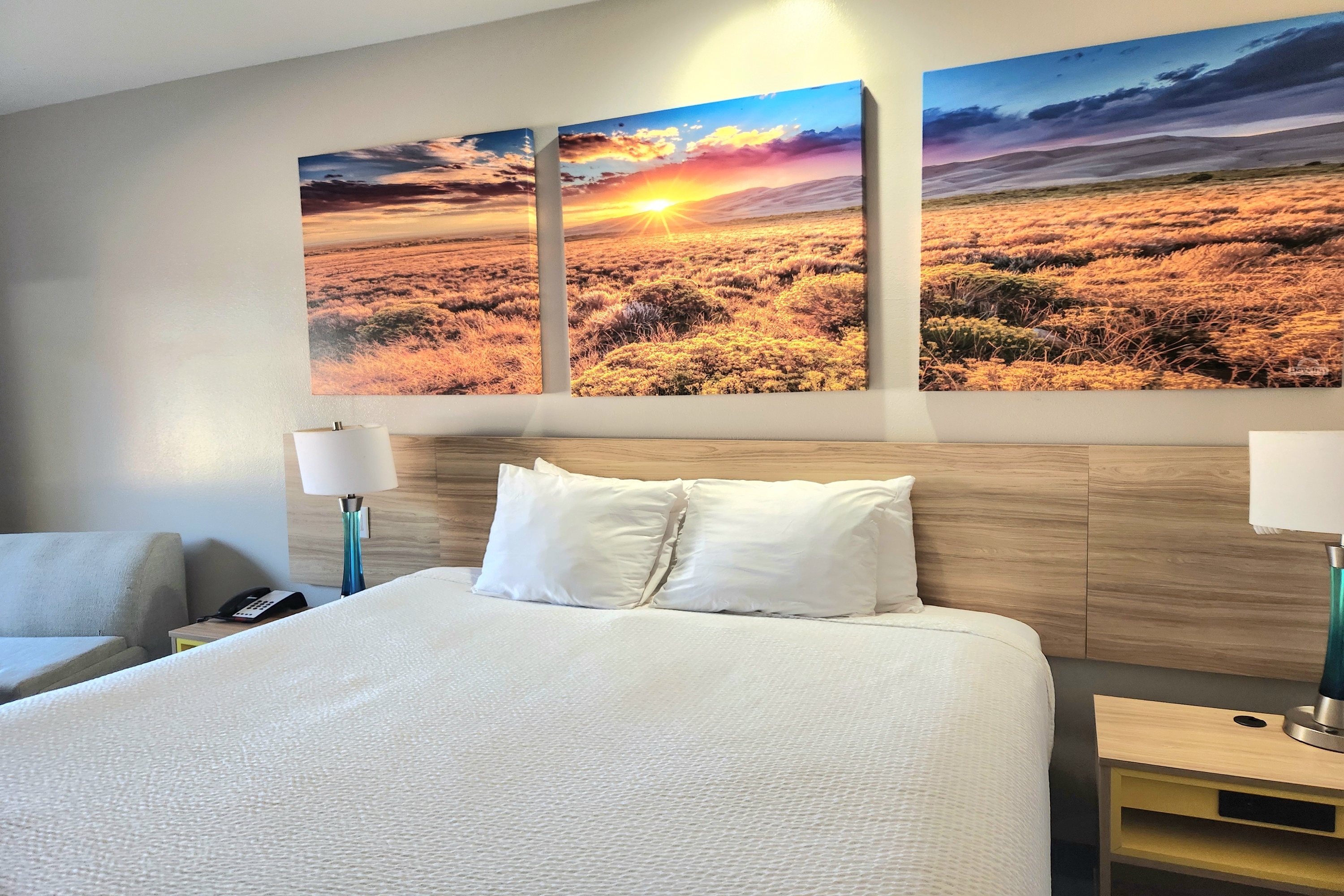 Guest room at the Days Inn & Suites by Wyndham Katy in Katy, Texas