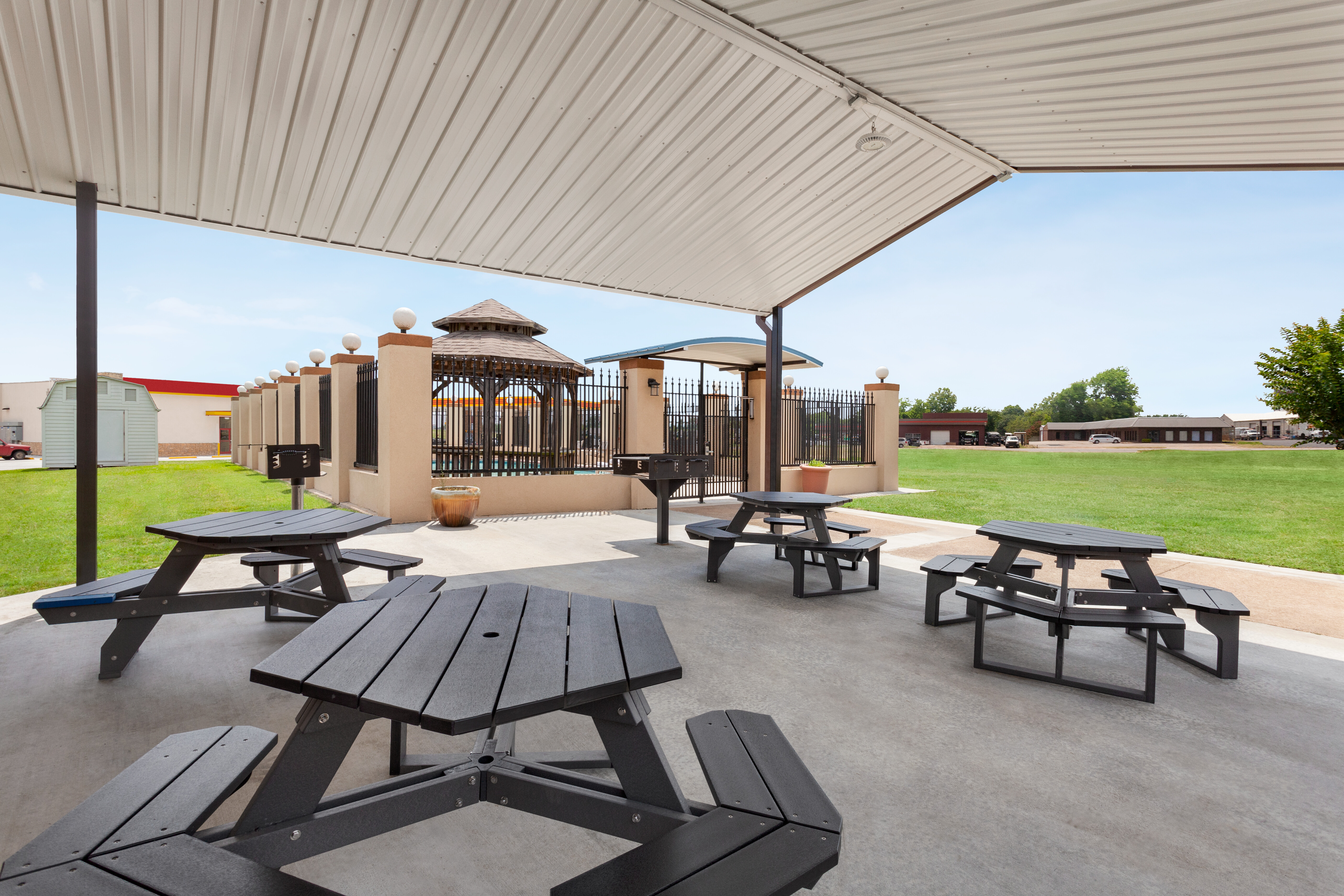 BBQ grill at Days Inn by Wyndham Paris in Paris, Texas