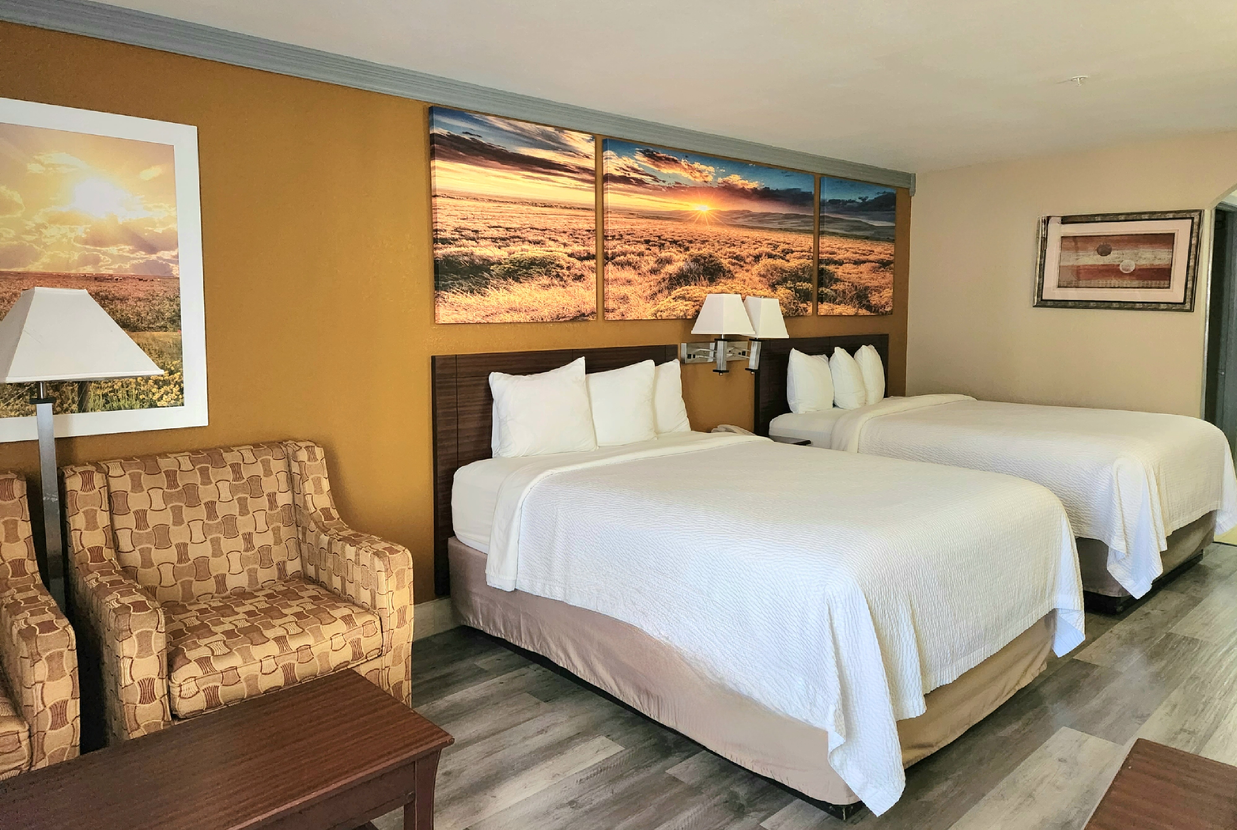 Guest room at the Days Inn by Wyndham Rosenberg in Rosenberg, Texas