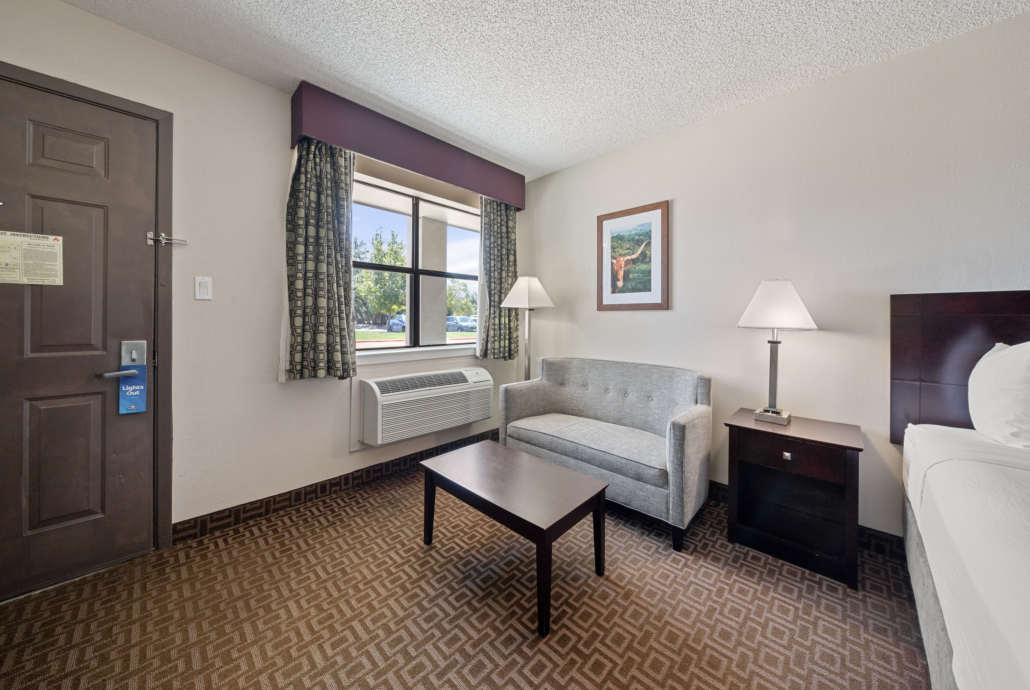 Guest room at the Days Inn by Wyndham Round Rock in Round Rock, Texas