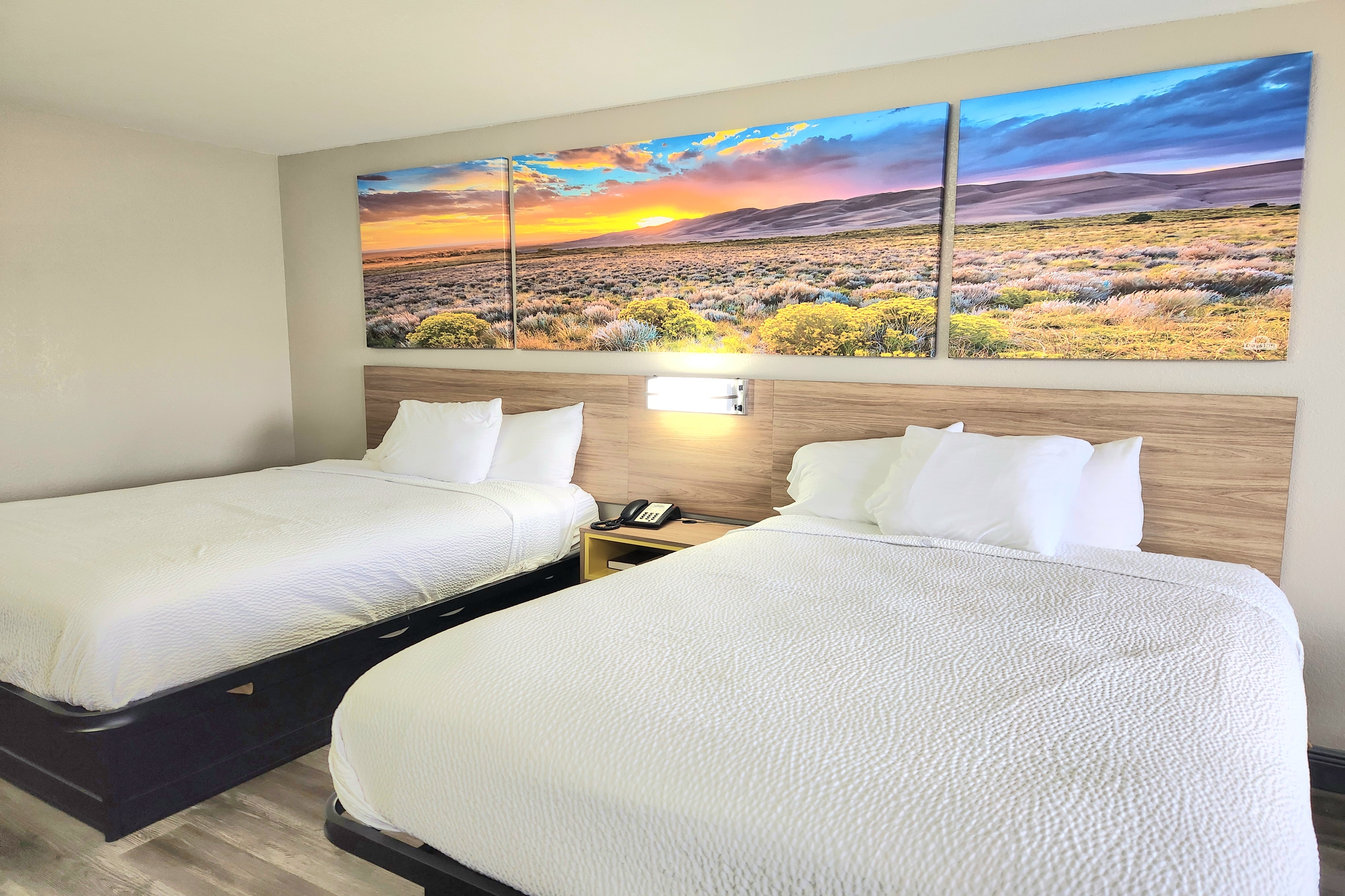 Guest room at the Days Inn by Wyndham San Antonio Southeast/Frost Bank Center in San Antonio, Texas