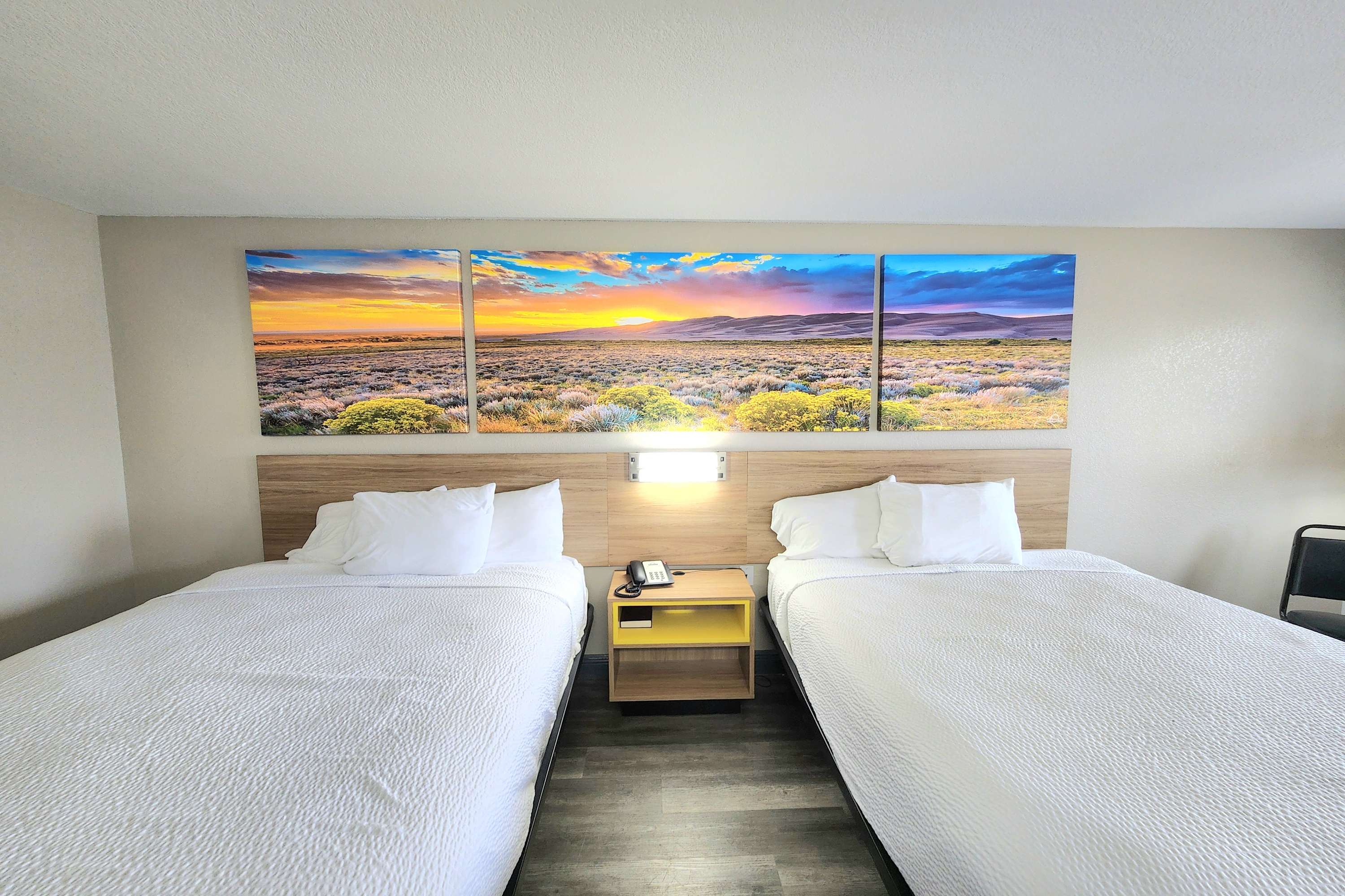 Guest room at the Days Inn by Wyndham San Antonio Southeast/Frost Bank Center in San Antonio, Texas