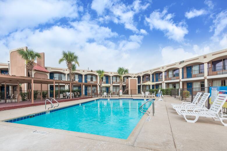 Pool at the Days Inn San Antonio Splashtown/ATT Center in San Antonio, Texas