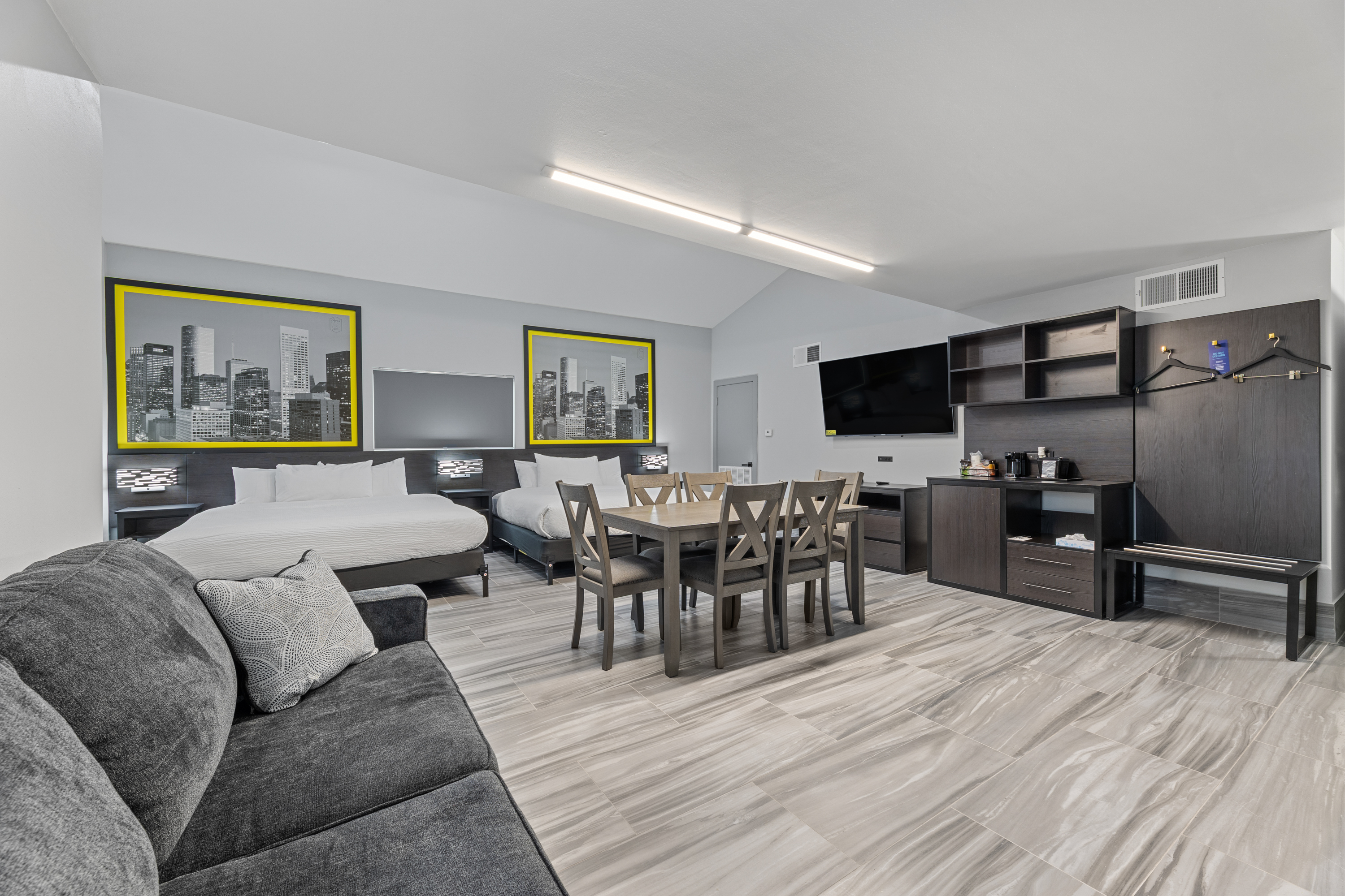 Guest room at the Days Inn & Suites by Wyndham Texas City/Galveston Area in Texas City, Texas