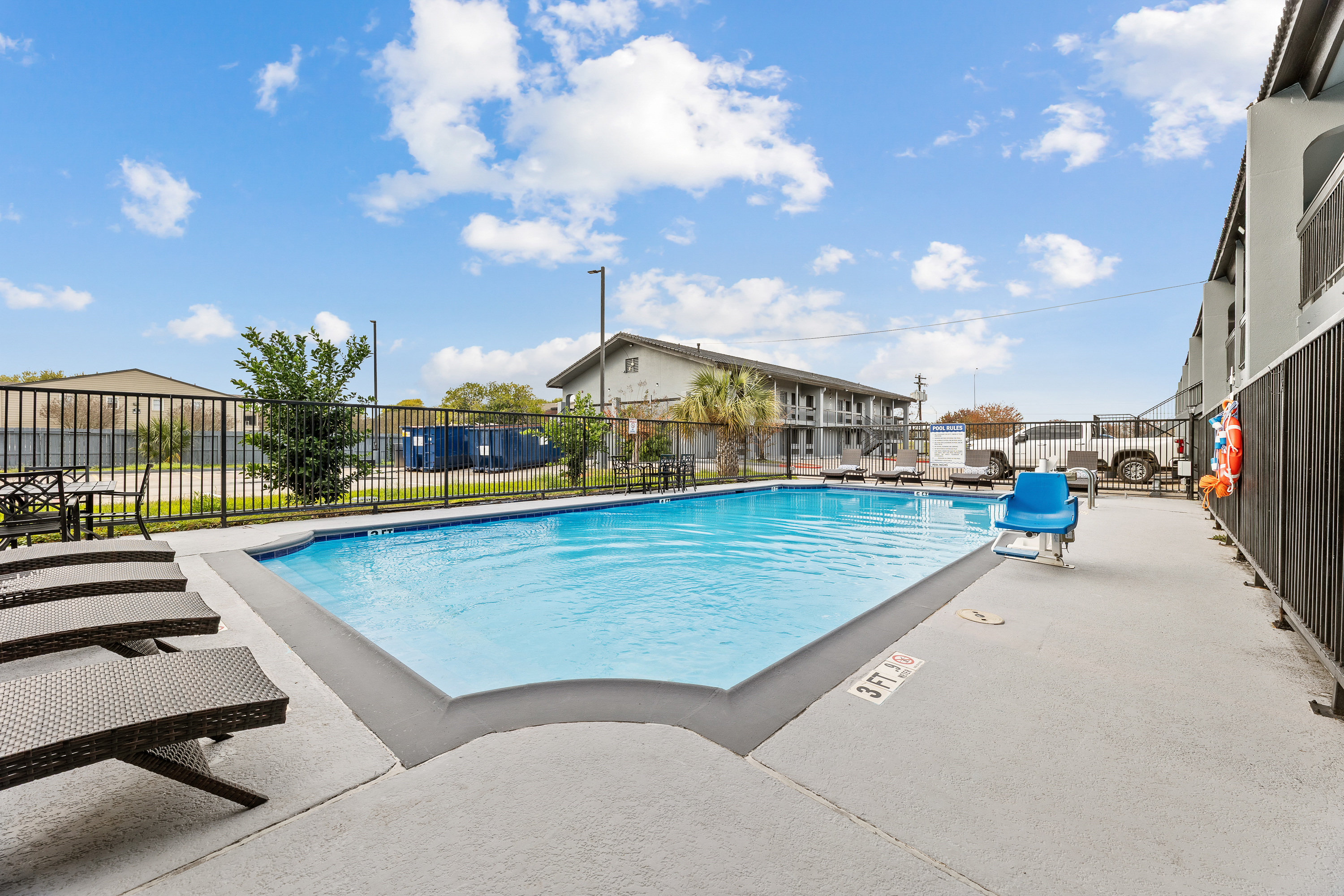 Pool at the Days Inn & Suites by Wyndham Texas City/Galveston Area in Texas City, Texas