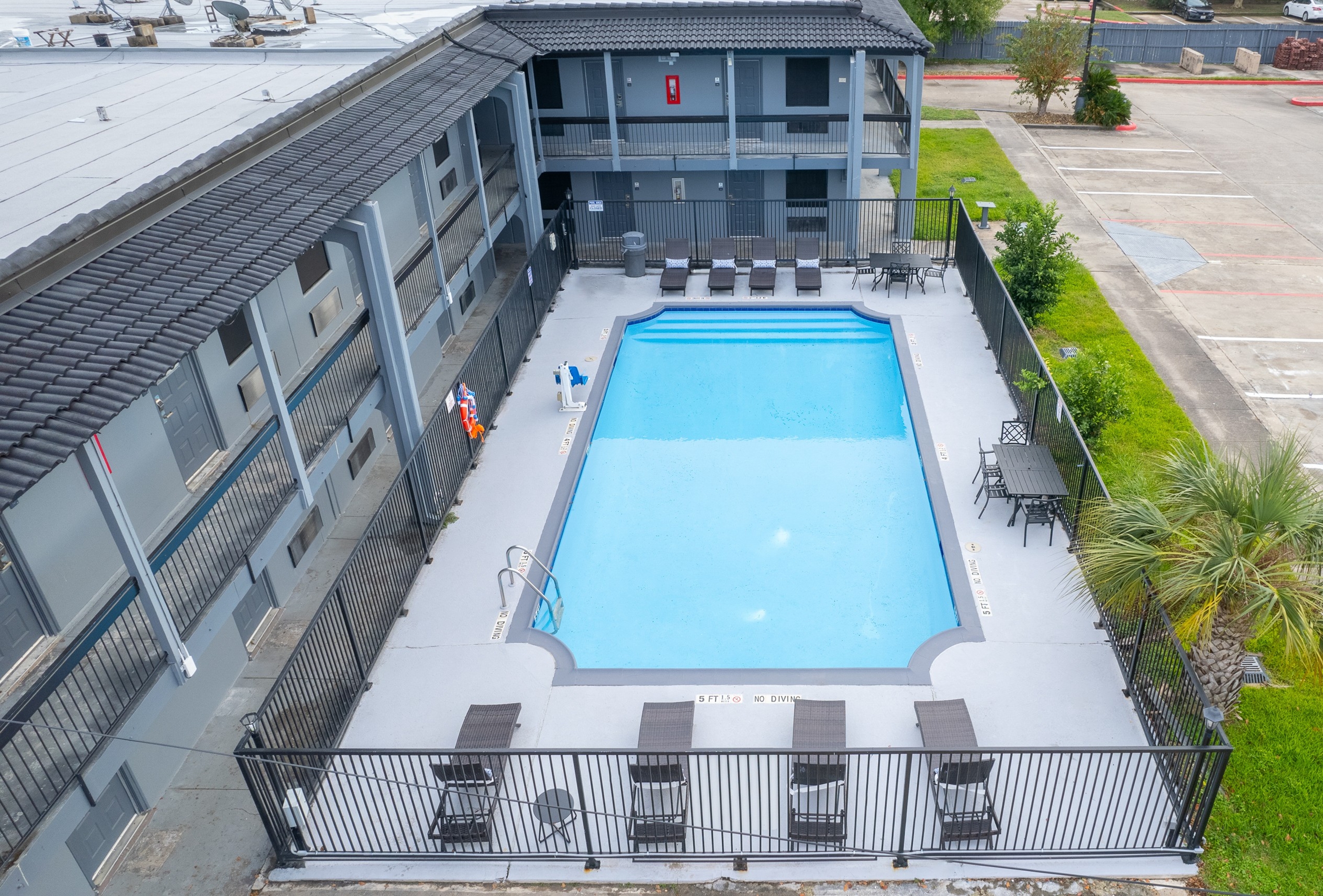 Pool at the Days Inn & Suites by Wyndham Texas City/Galveston Area in Texas City, Texas