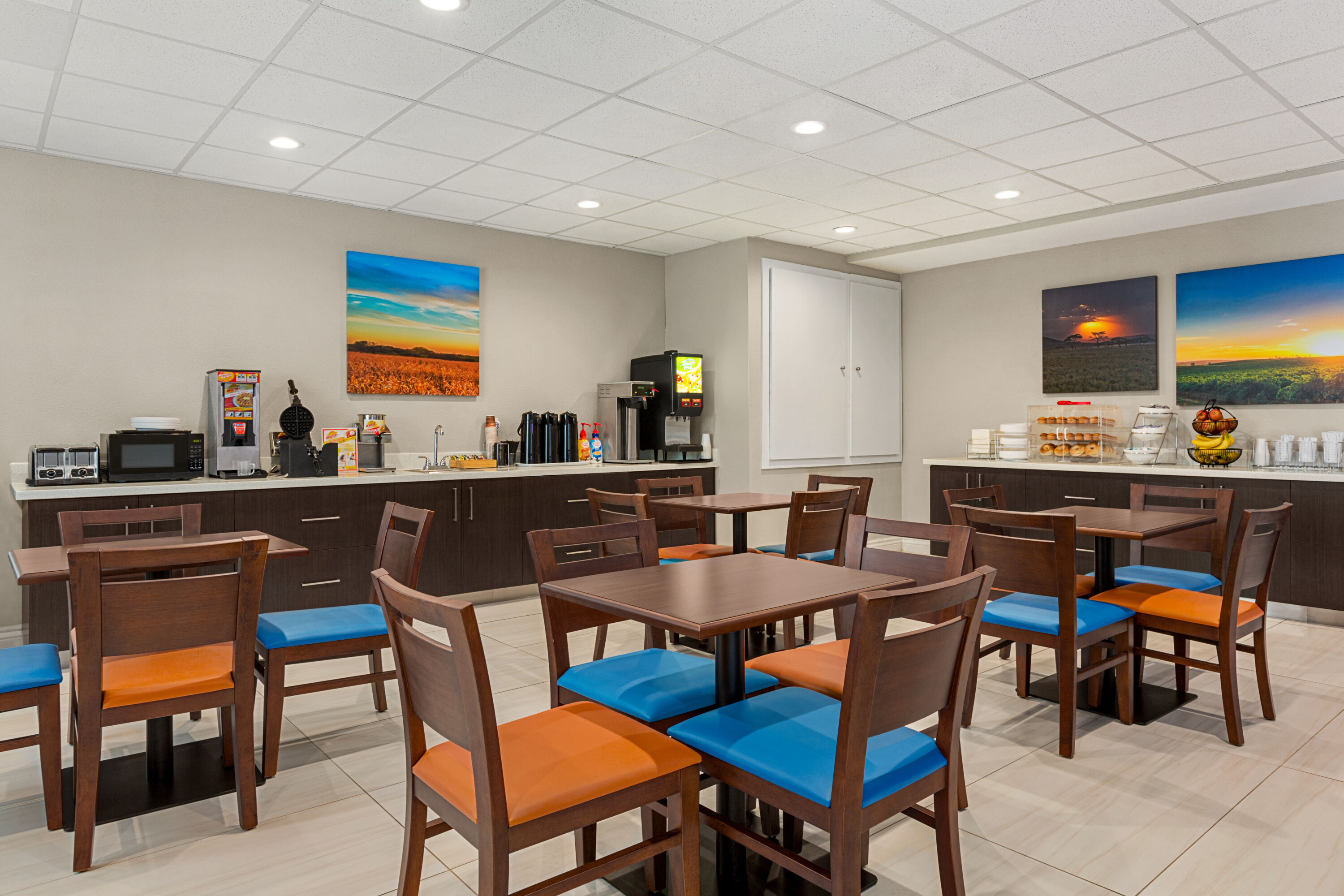Free breakfast at Days Inn & Suites by Wyndham Greater Tomball in Tomball, Texas