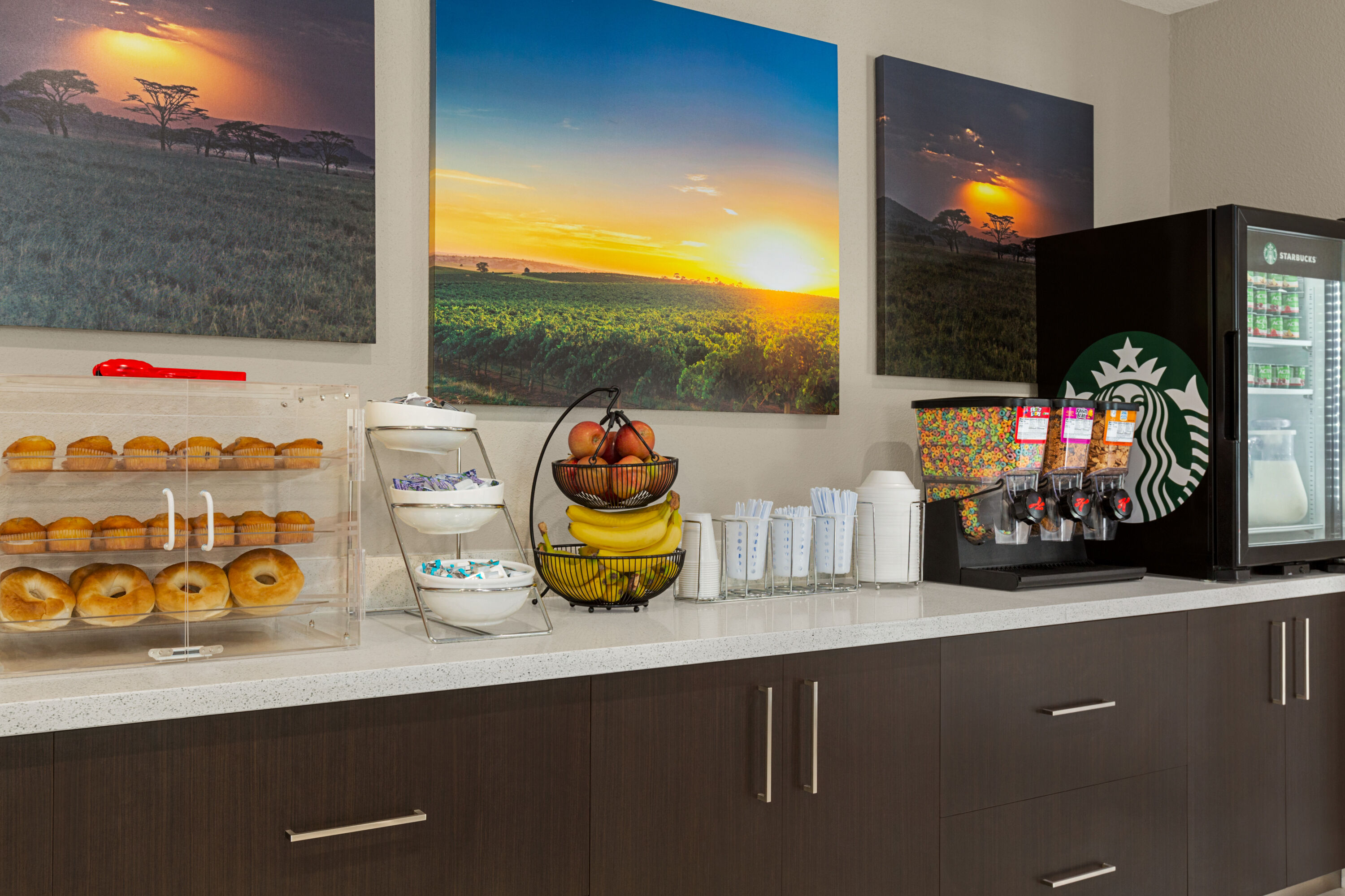 Free breakfast at Days Inn & Suites by Wyndham Greater Tomball in Tomball, Texas