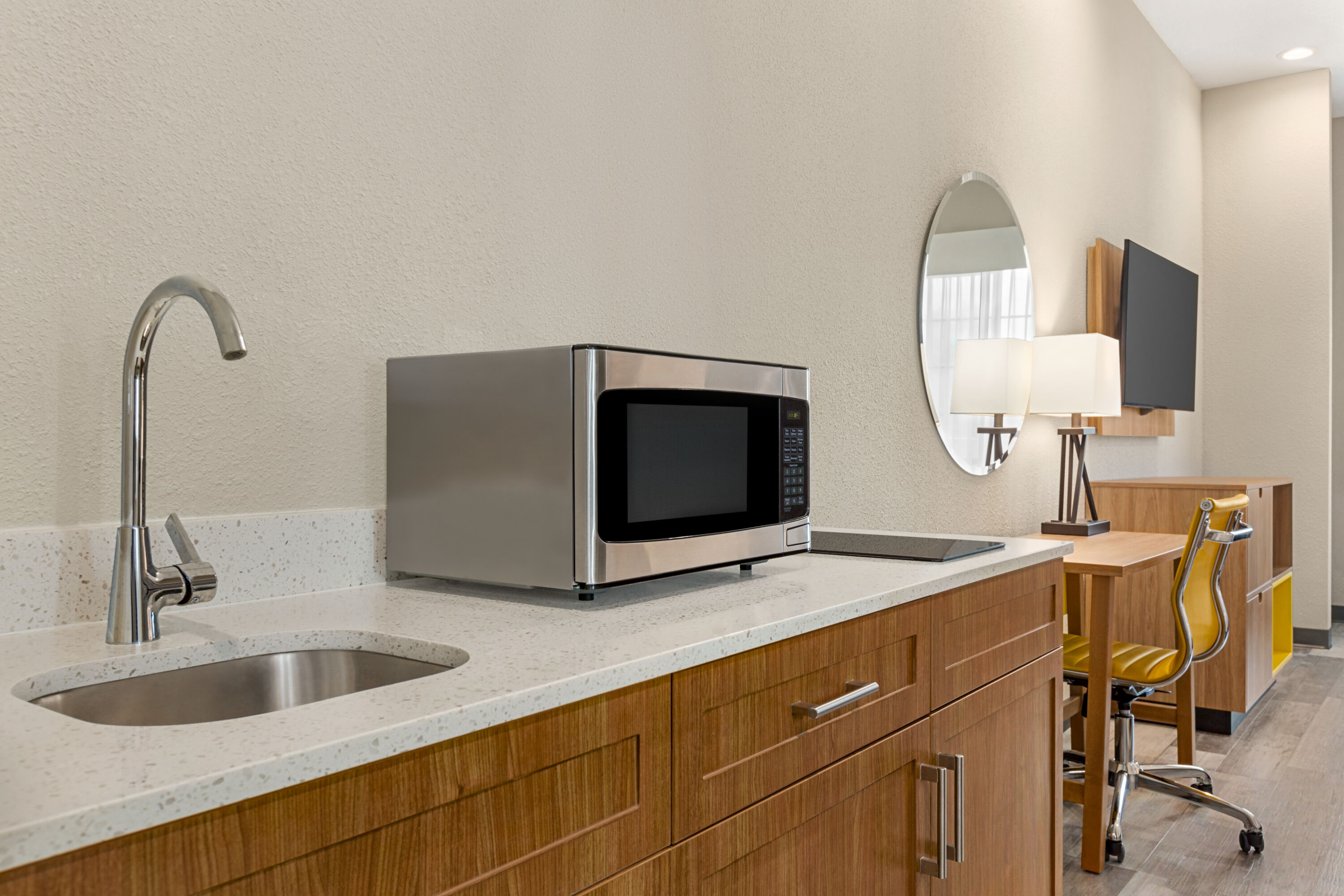 Guest room at the Days Inn & Suites by Wyndham Greater Tomball in Tomball, Texas