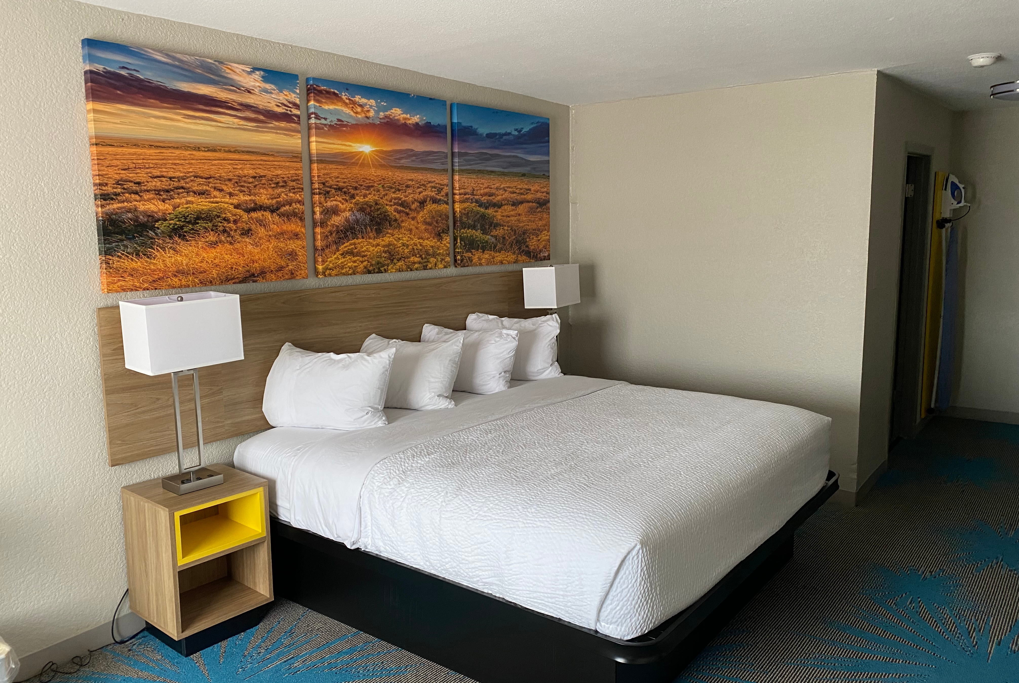 Guest room at the Days Inn by Wyndham Waco University Area in Waco, Texas