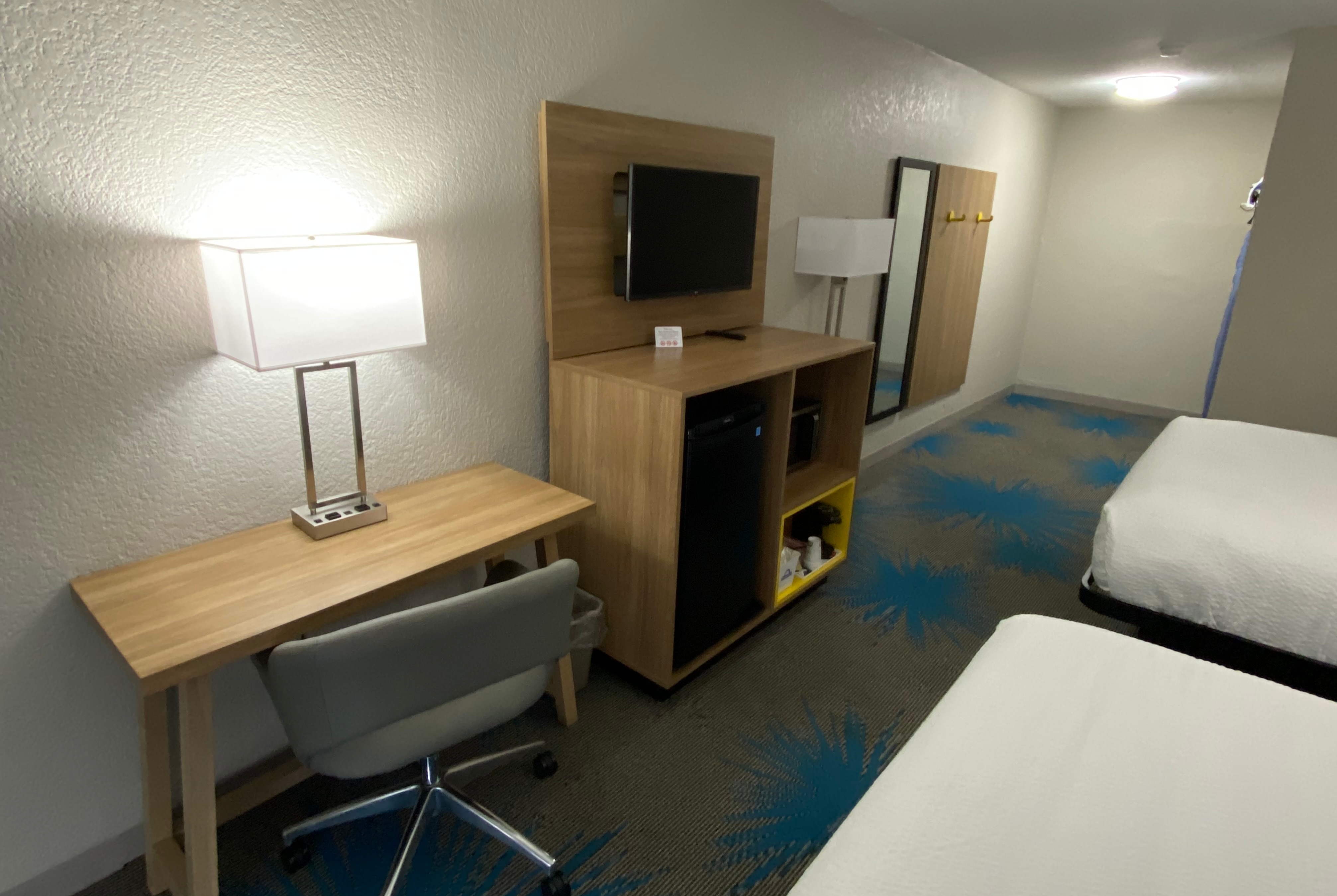 Guest room at the Days Inn by Wyndham Waco University Area in Waco, Texas