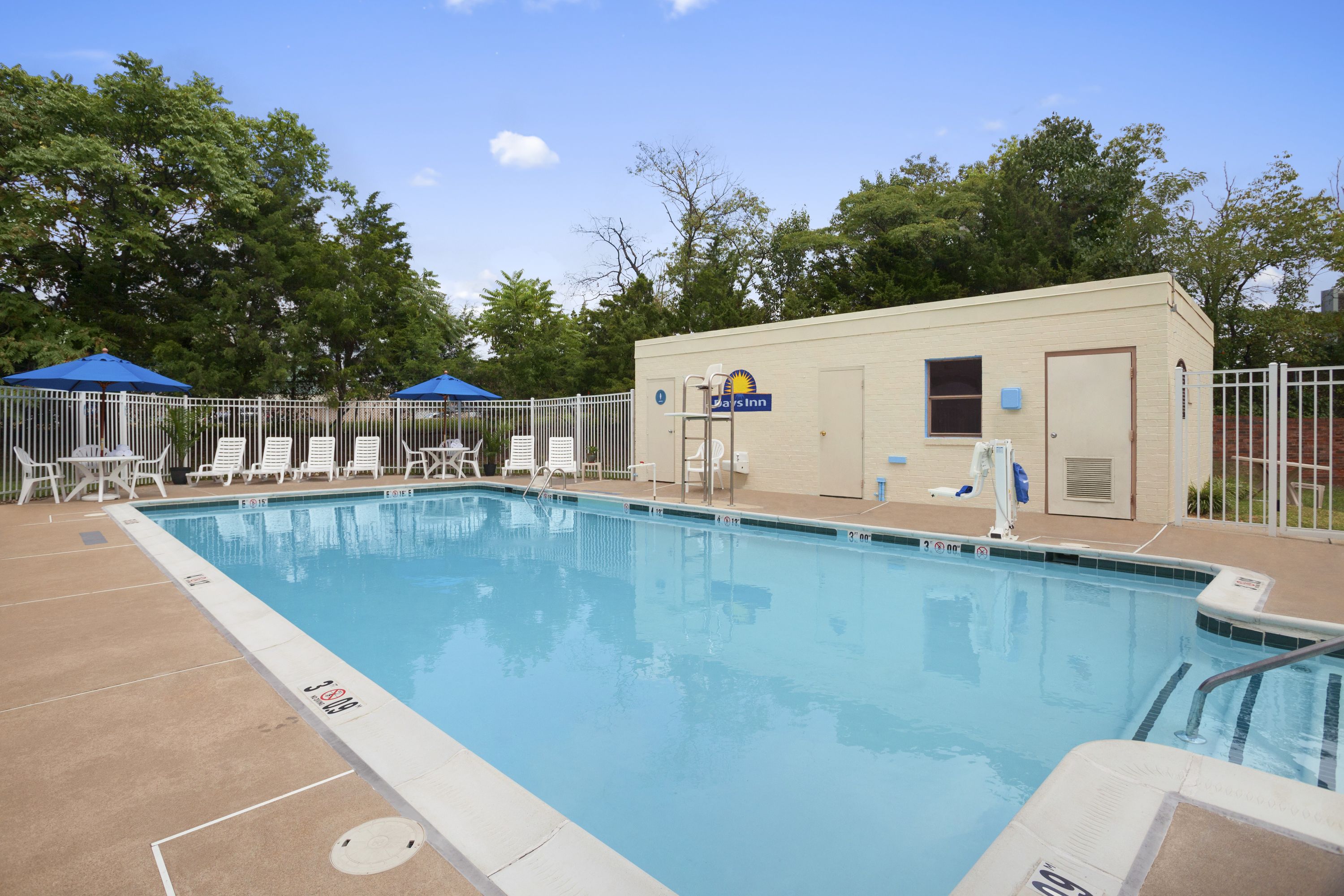 Pool at the Days Inn by Wyndham Alexandria in Alexandria, Virginia