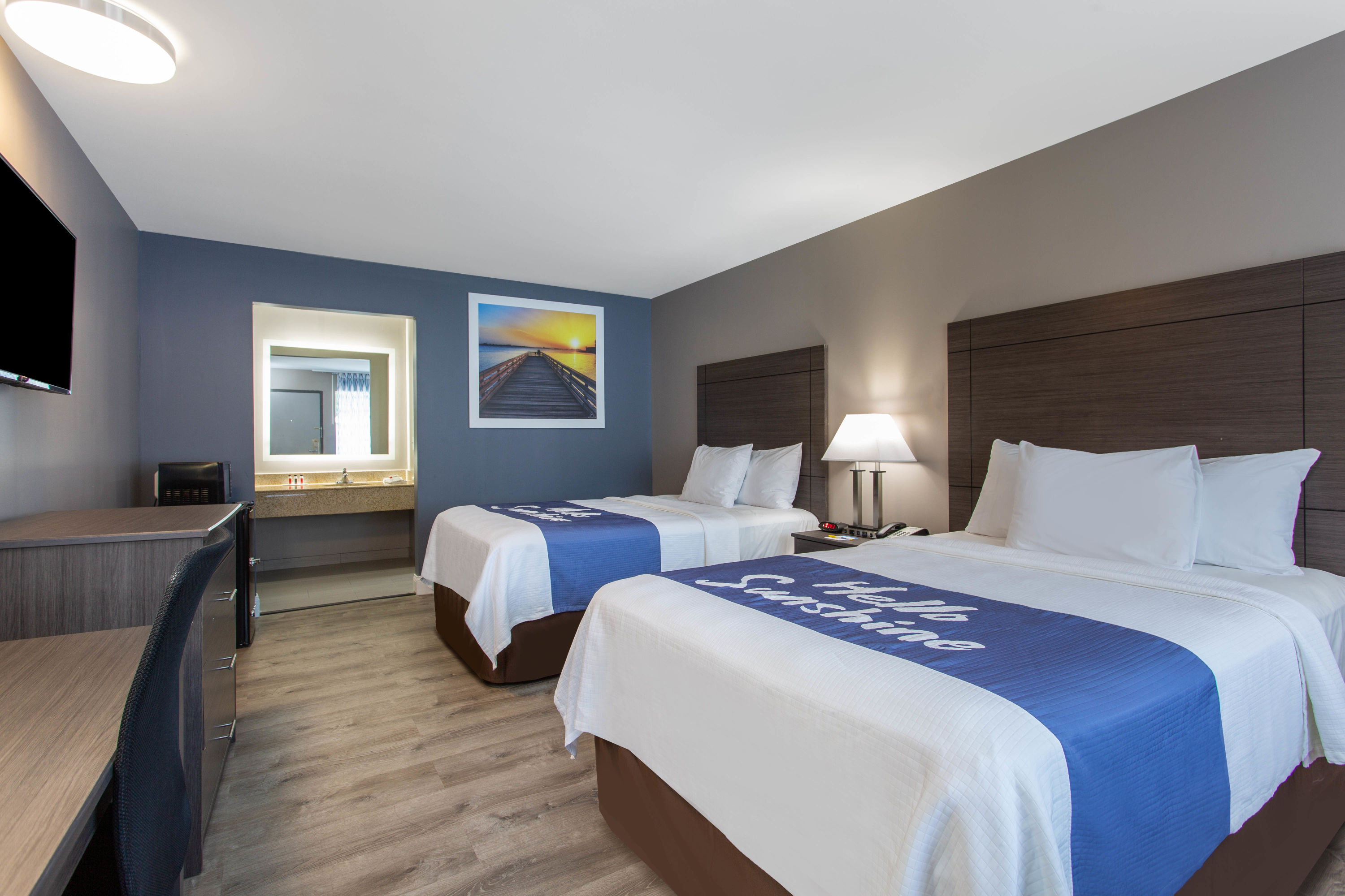Guest room at the Days Inn by Wyndham Chesapeake in Chesapeake, Virginia