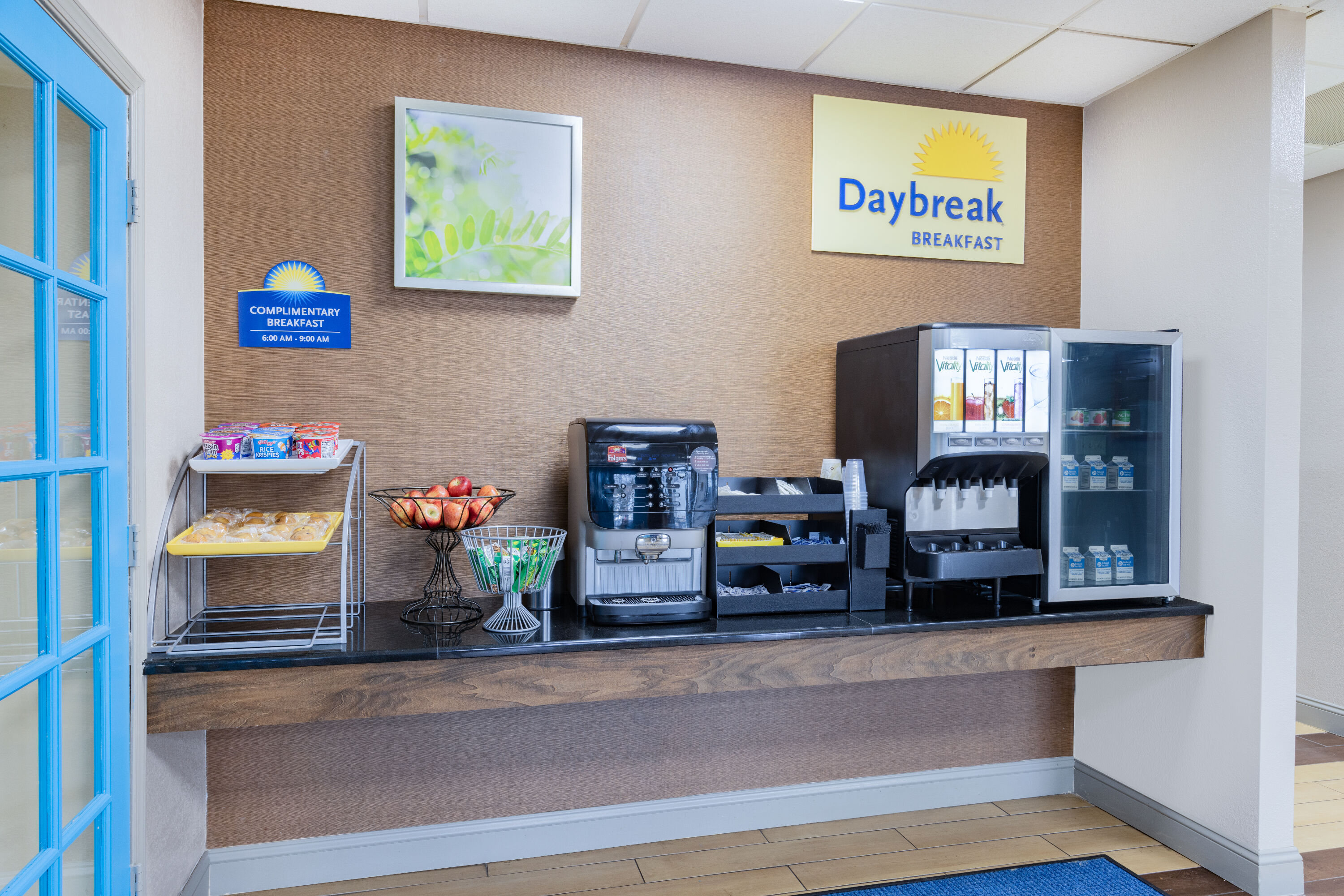 Free breakfast at Days Inn by Wyndham Fredericksburg North in Fredericksburg, Virginia
