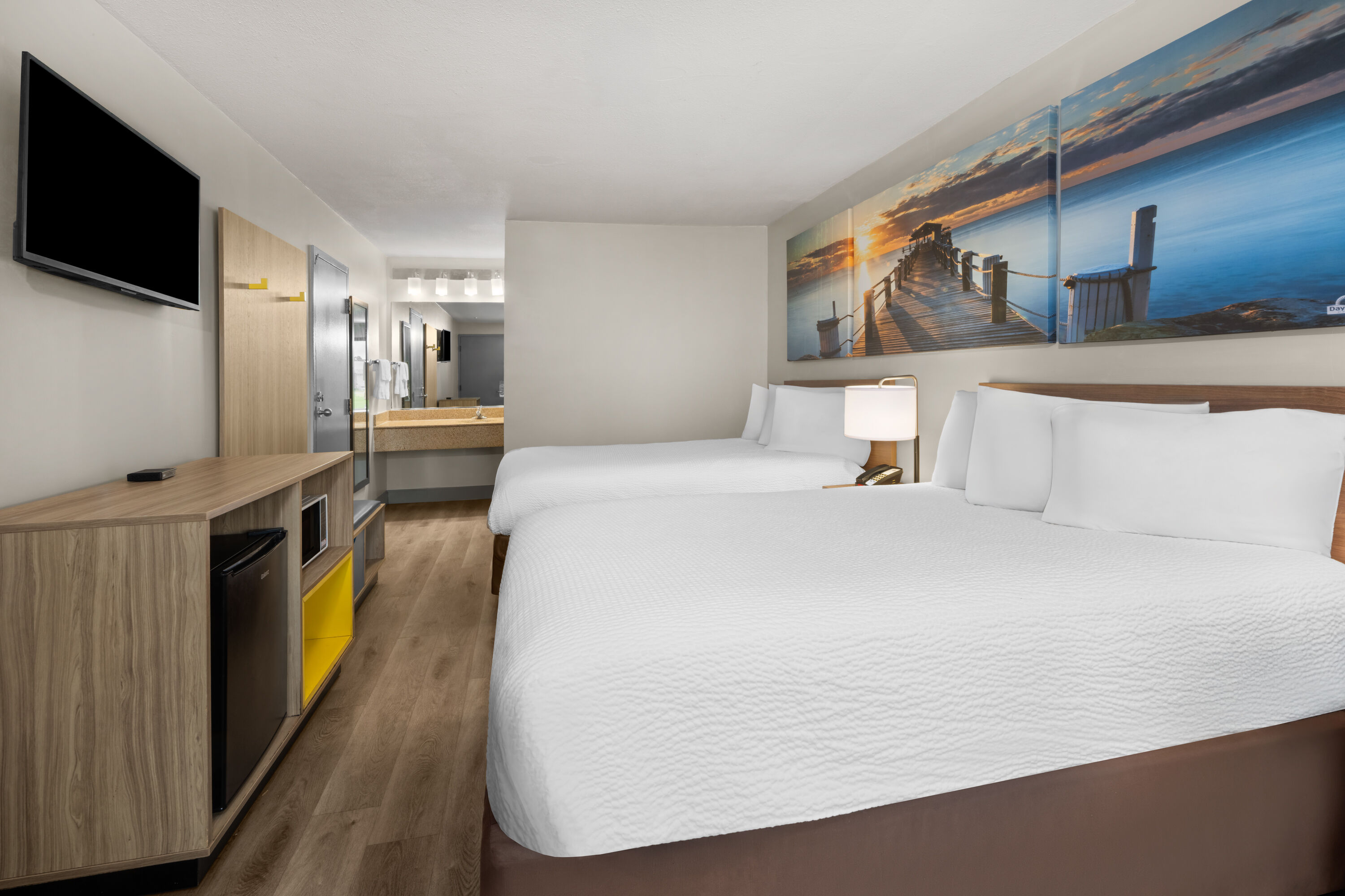 Guest room at the Days Inn by Wyndham Norfolk Airport in Norfolk, Virginia