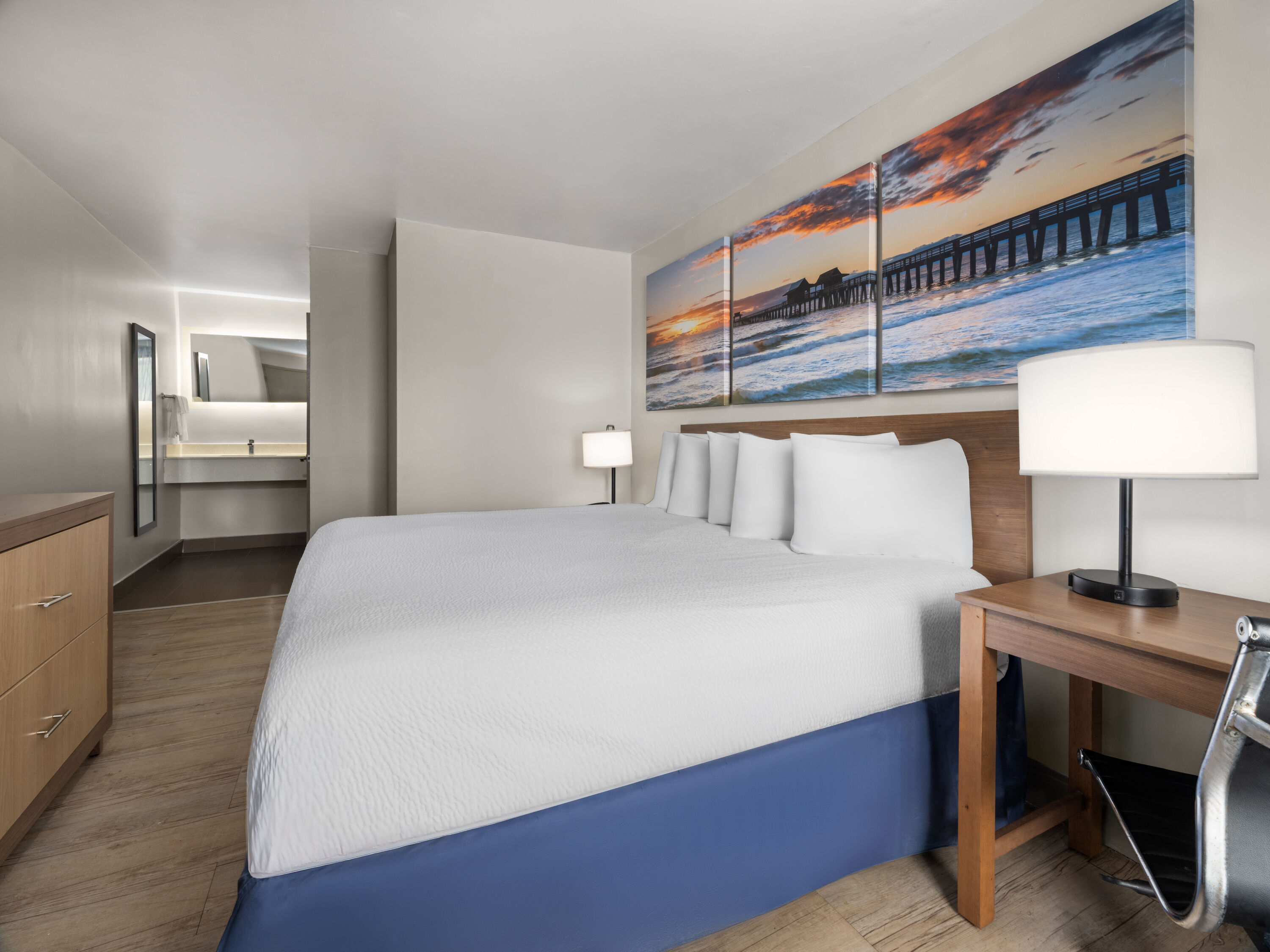 Guest room at the Days Inn by Wyndham Norfolk Airport in Norfolk, Virginia