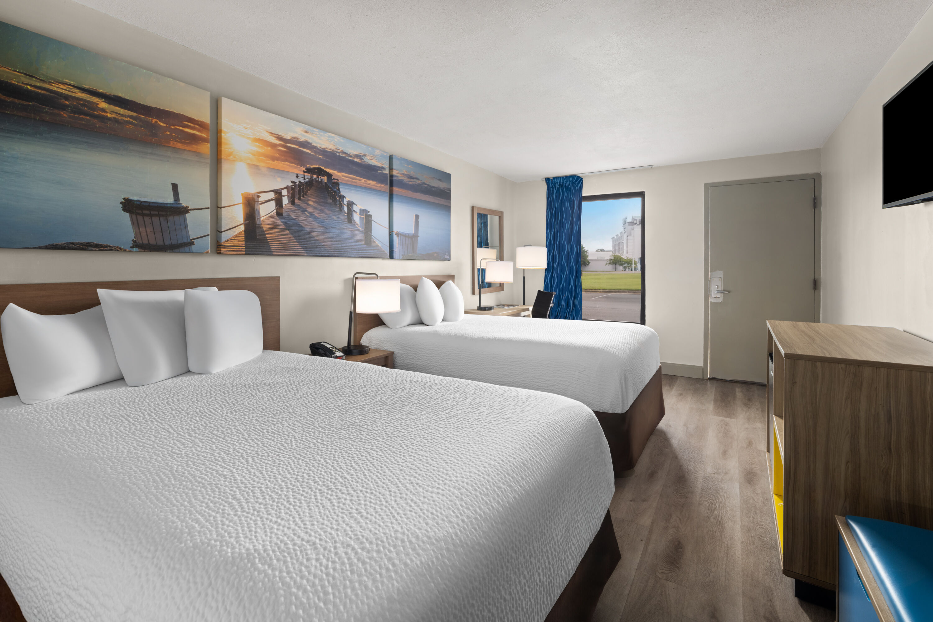 Guest room at the Days Inn by Wyndham Norfolk Airport in Norfolk, Virginia