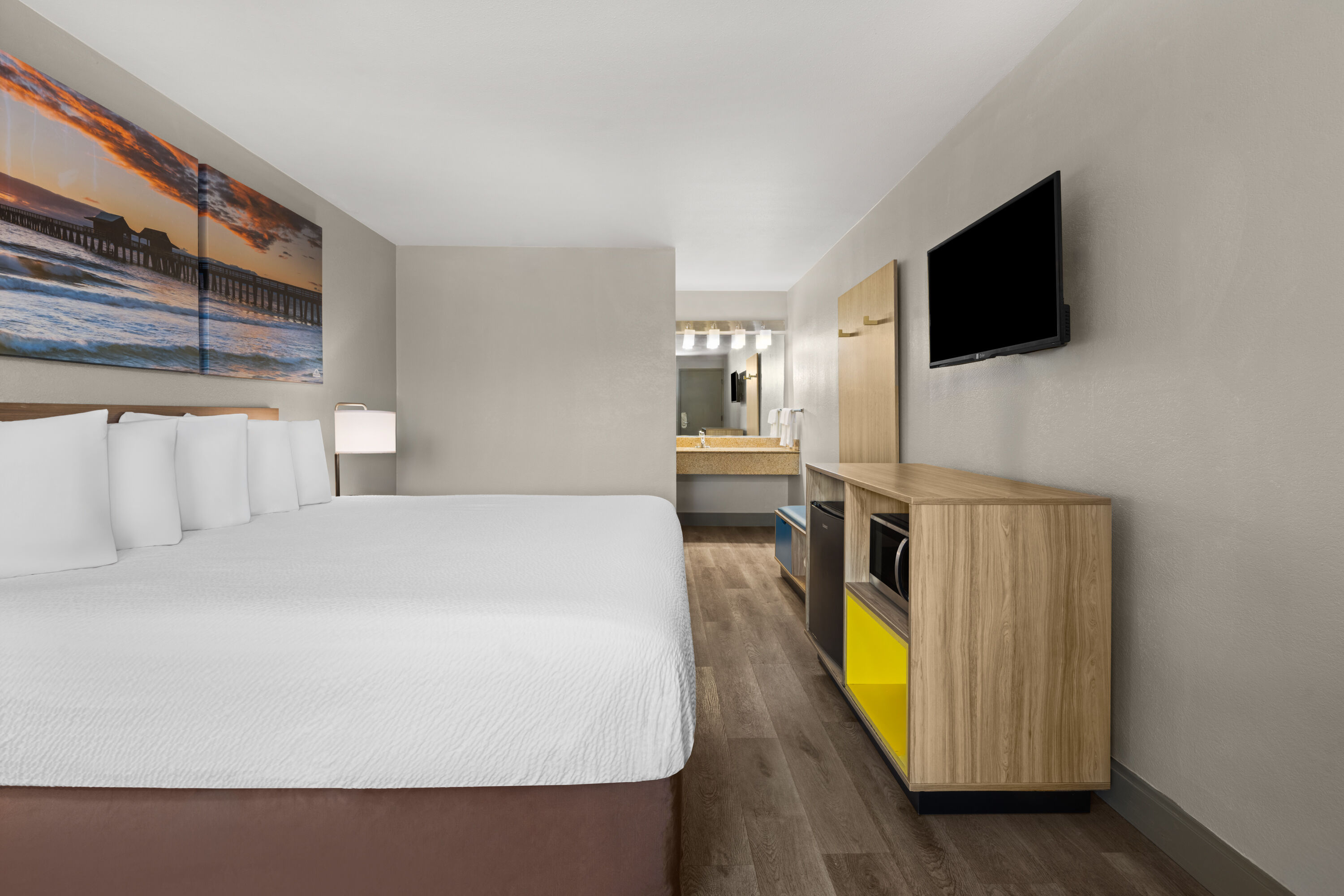 Guest room at the Days Inn by Wyndham Norfolk Airport in Norfolk, Virginia