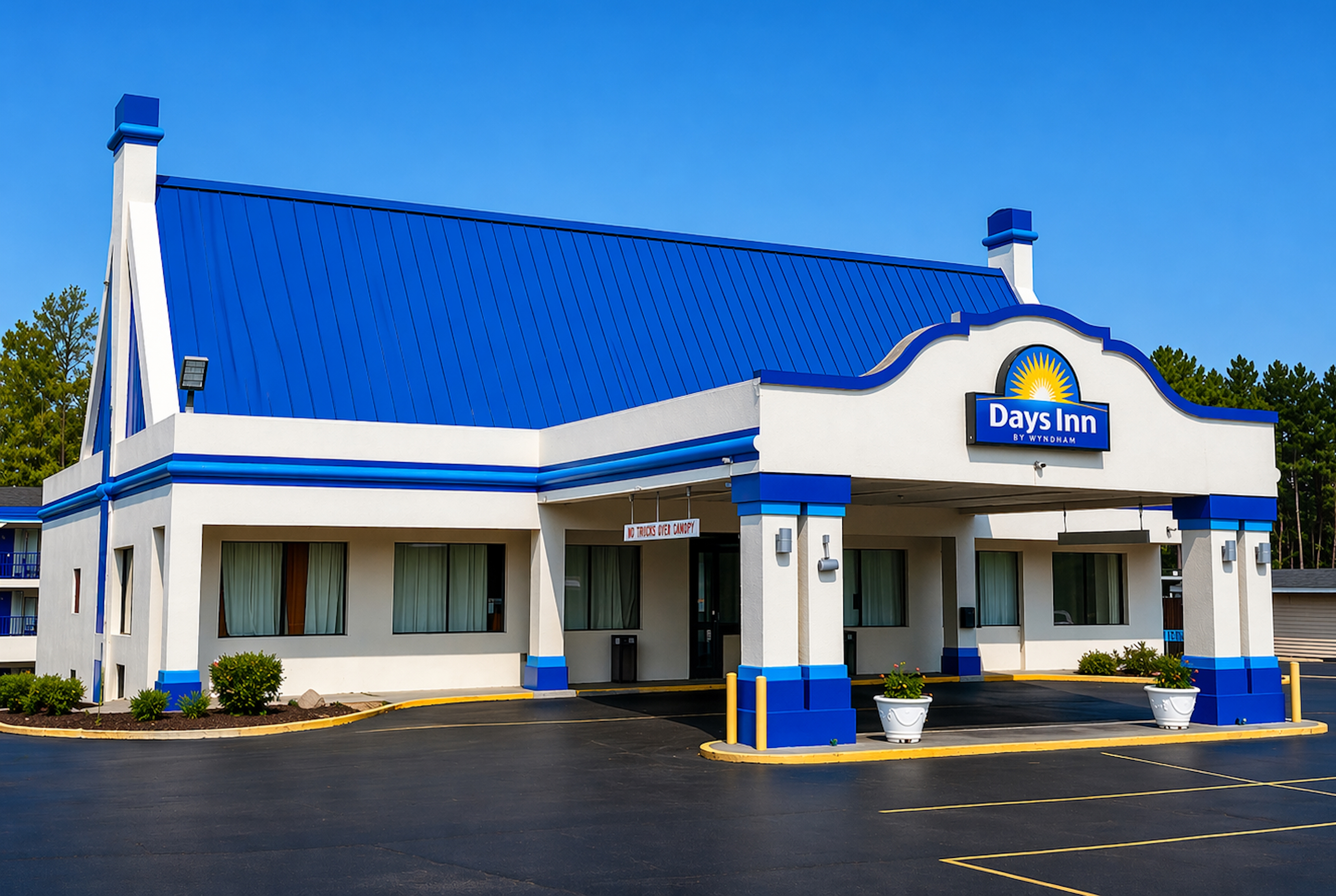 Exterior Day Image of Days Inn by Wyndham Ruther Glen Kings Dominion Area hotel in Ruther Glen, Virginia
