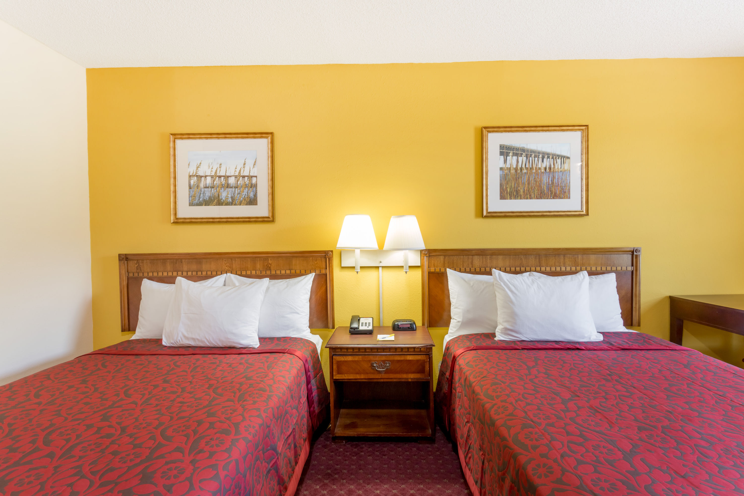 Guest room at the Days Inn by Wyndham Tappahannock in Tappahannock, Virginia