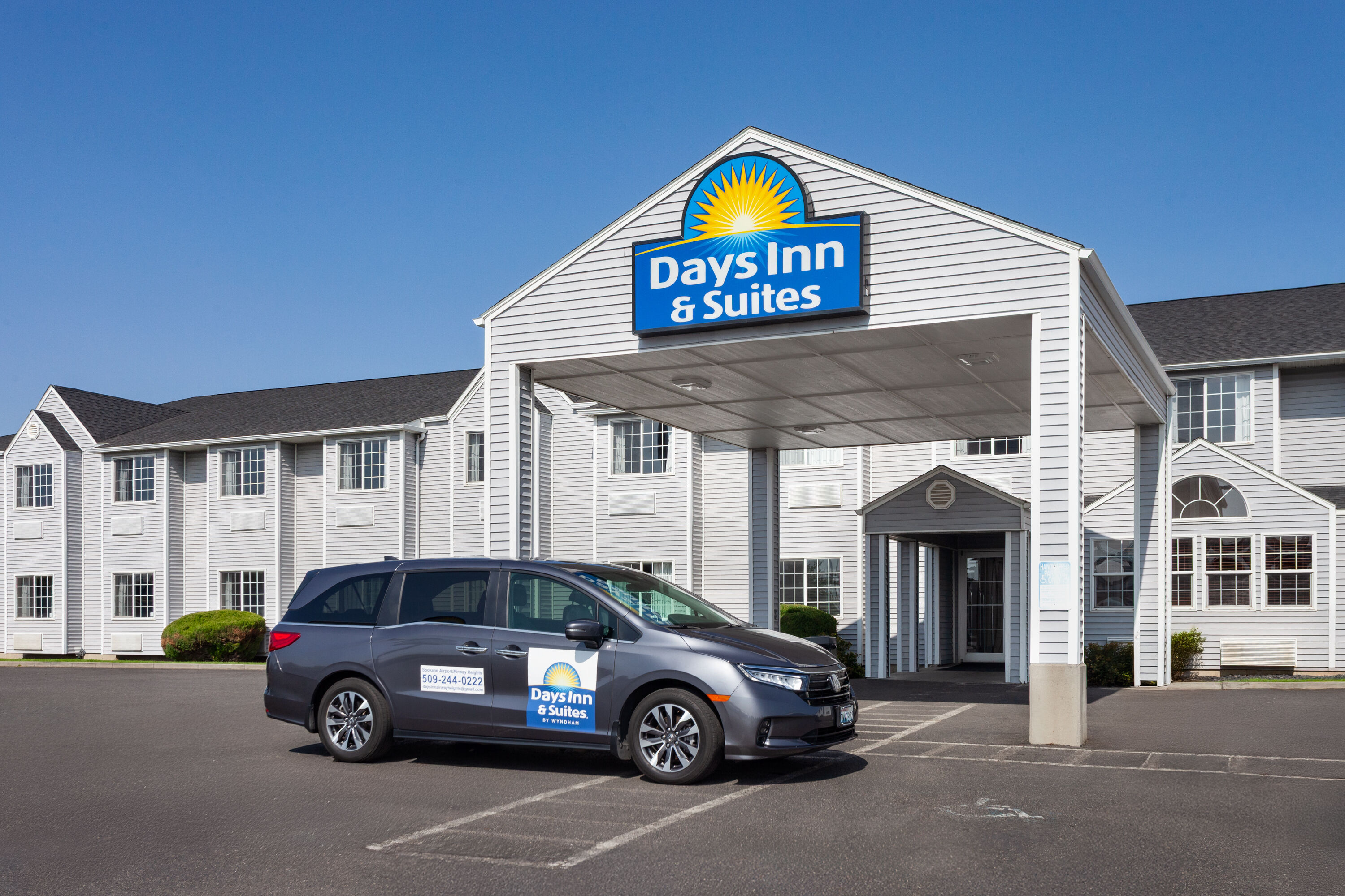 Shuttle at Days Inn & Suites by Wyndham Spokane Airport Airway Heights in Airway Heights, Washington