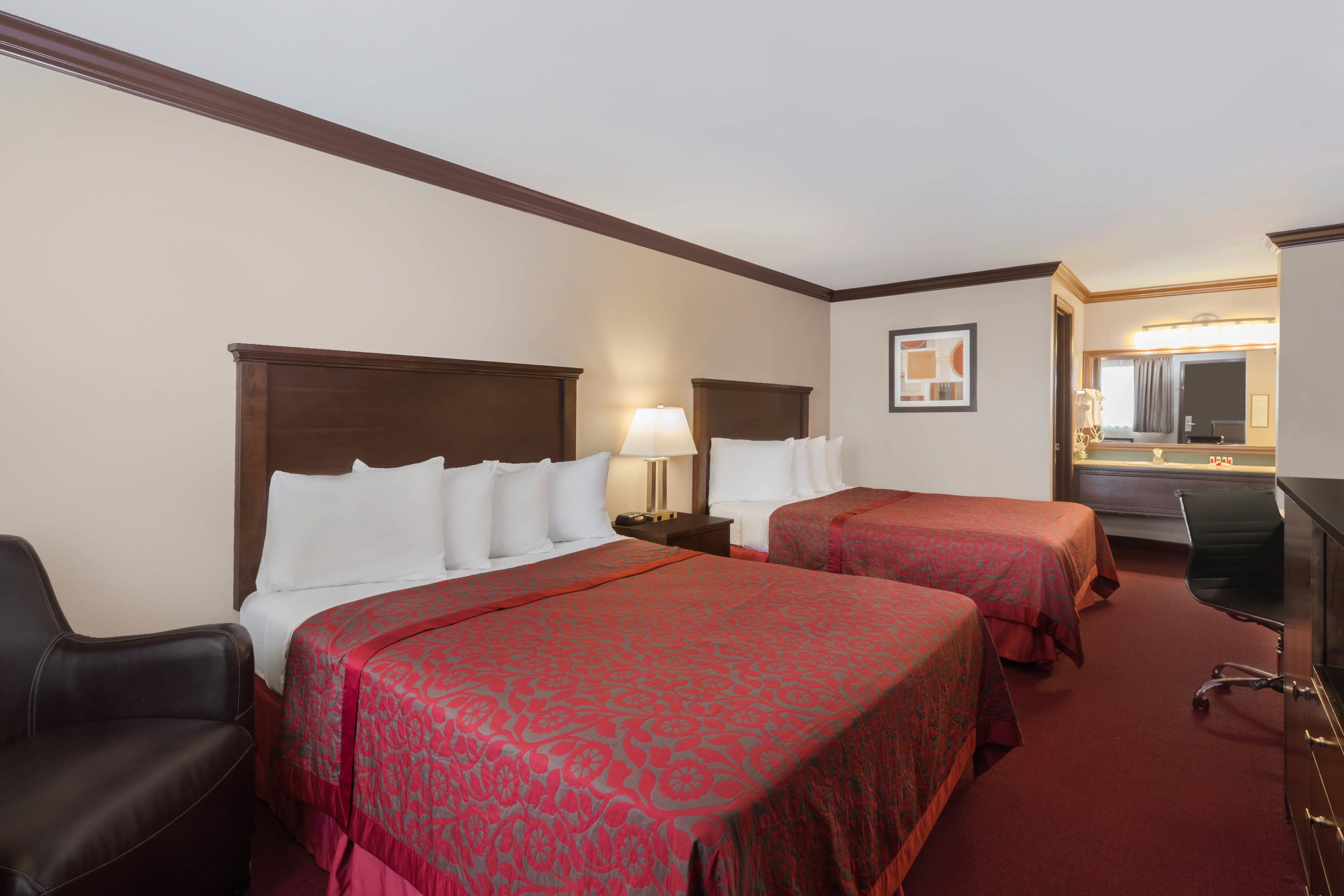 Guest room at the Days Inn by Wyndham Auburn in Auburn, Washington