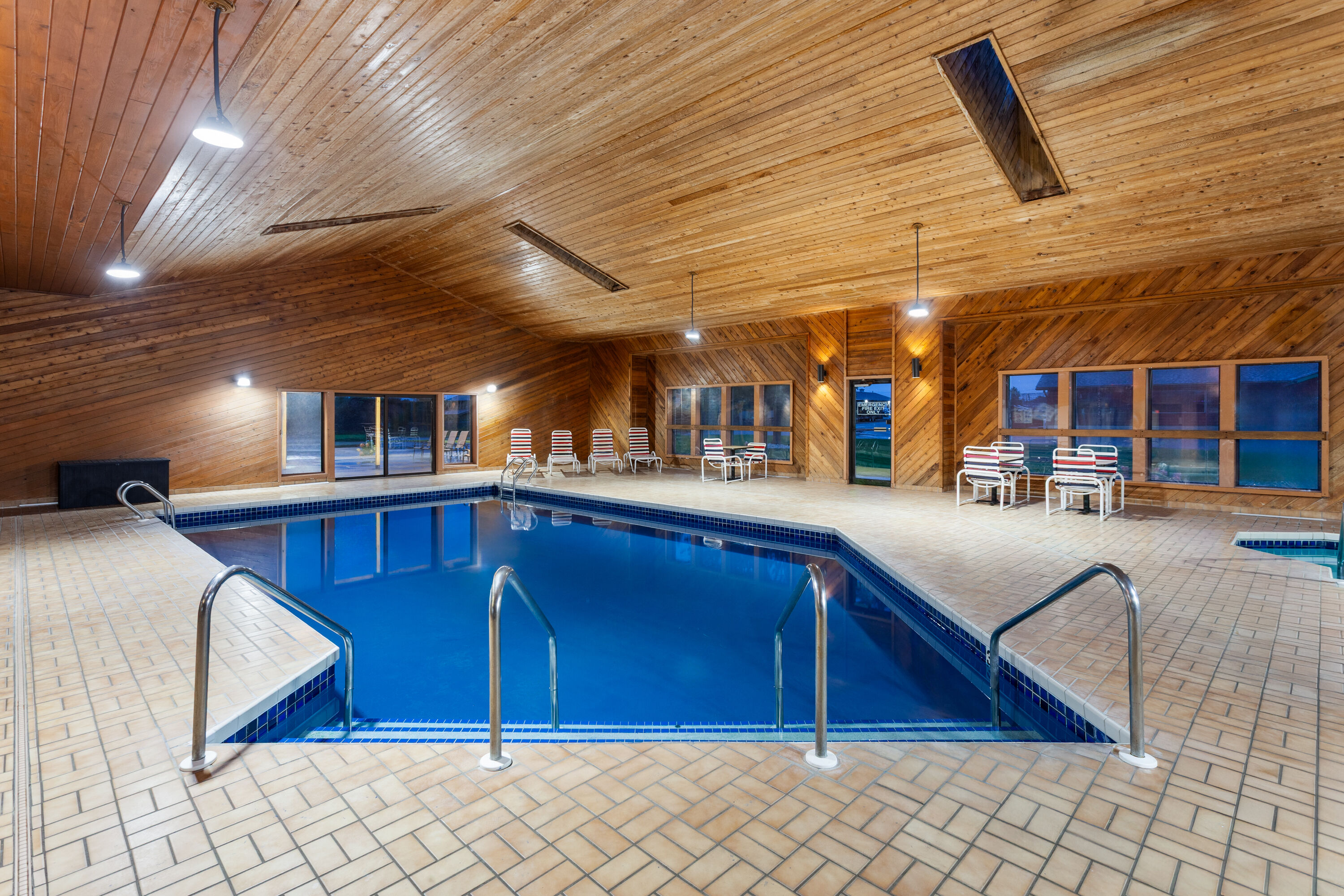 Indoor pool at the Days Inn by Wyndham Eagle River in Eagle River, Wisconsin