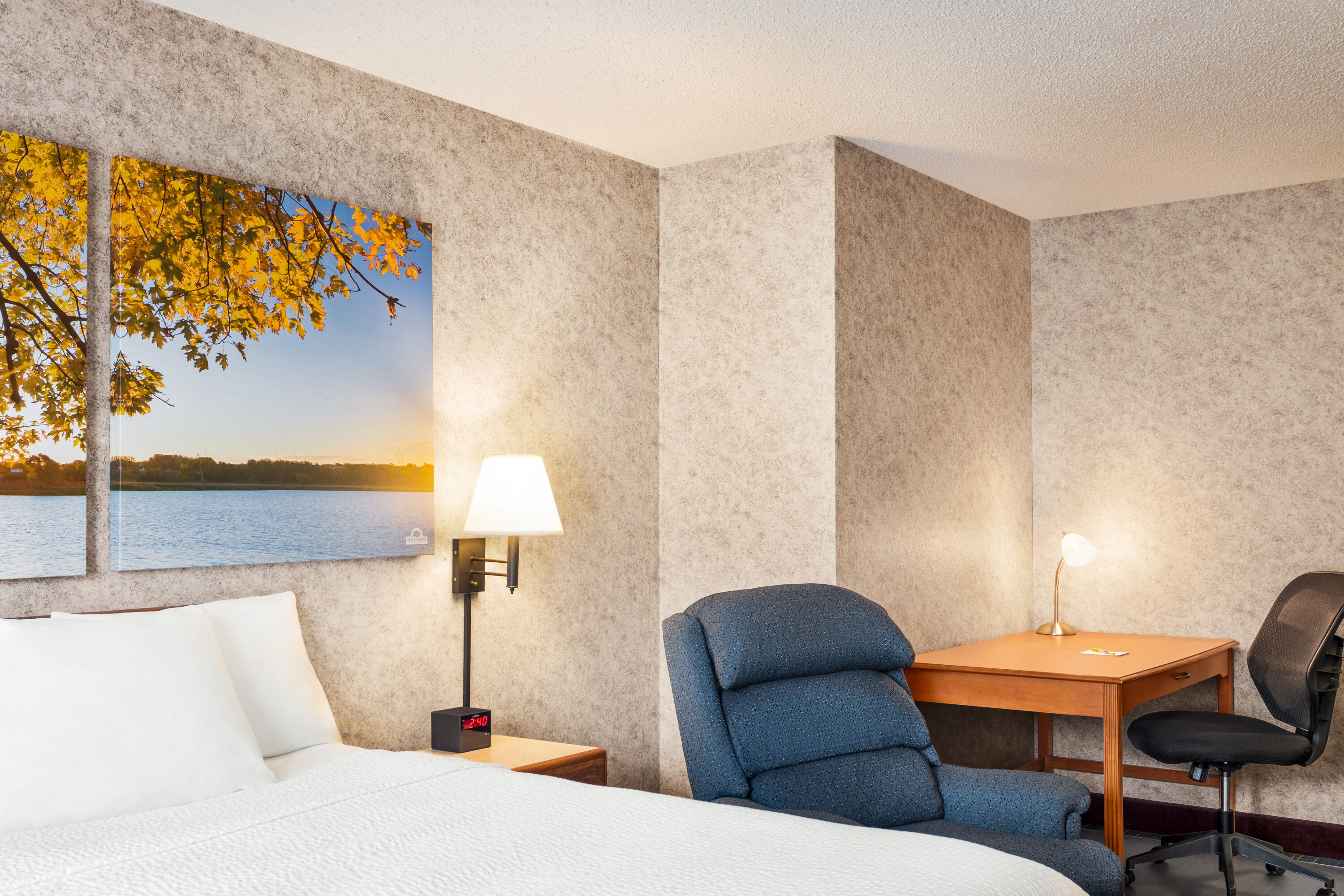 Guest room at the Days Inn by Wyndham Hurley in Hurley, Wisconsin