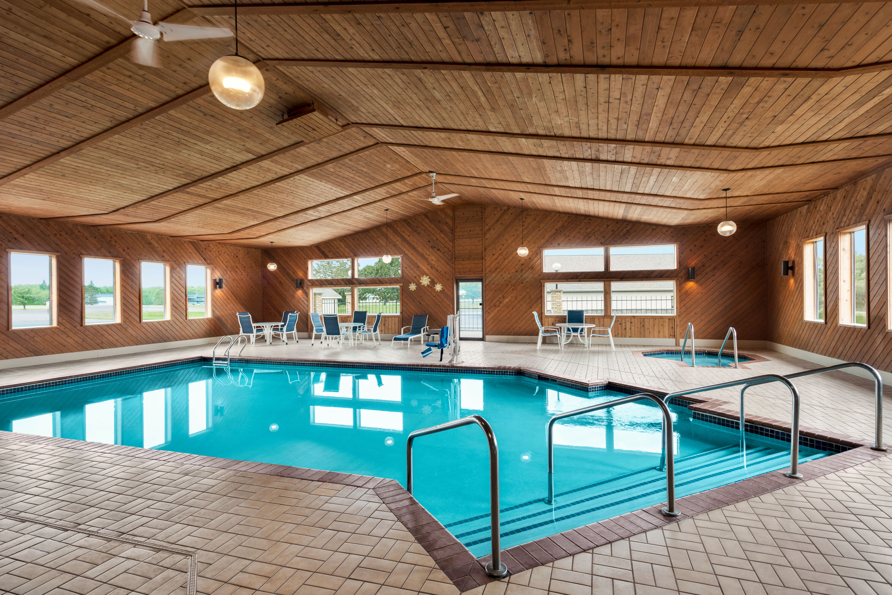 Indoor pool at the Days Inn by Wyndham Hurley in Hurley, Wisconsin
